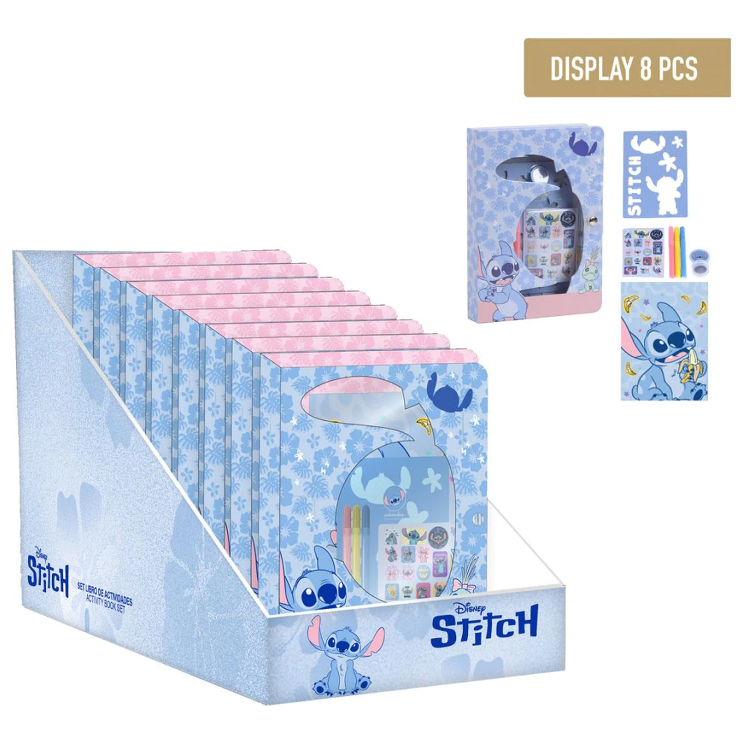 Stitch Banana színezhető füzet szett sablonnal termékfotó