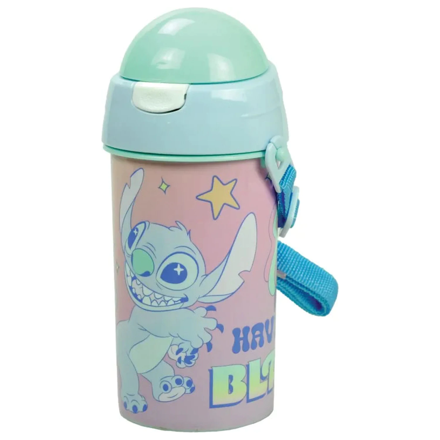 Stitch Blast műanyag szívószálas kulacs akasztóval 500 ml termékfotó