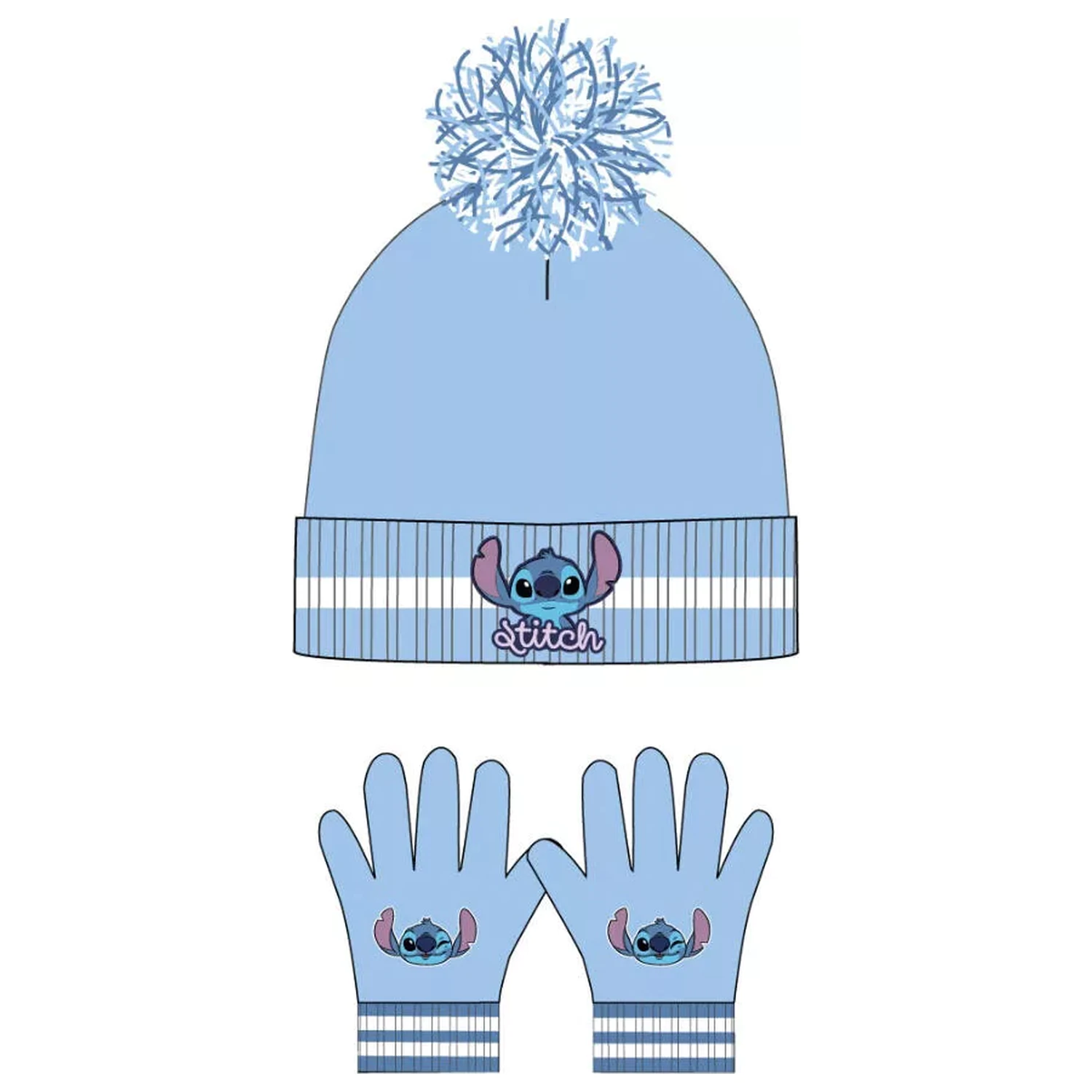 Stitch Blue gyerek sapka + kesztyű szett termékfotó