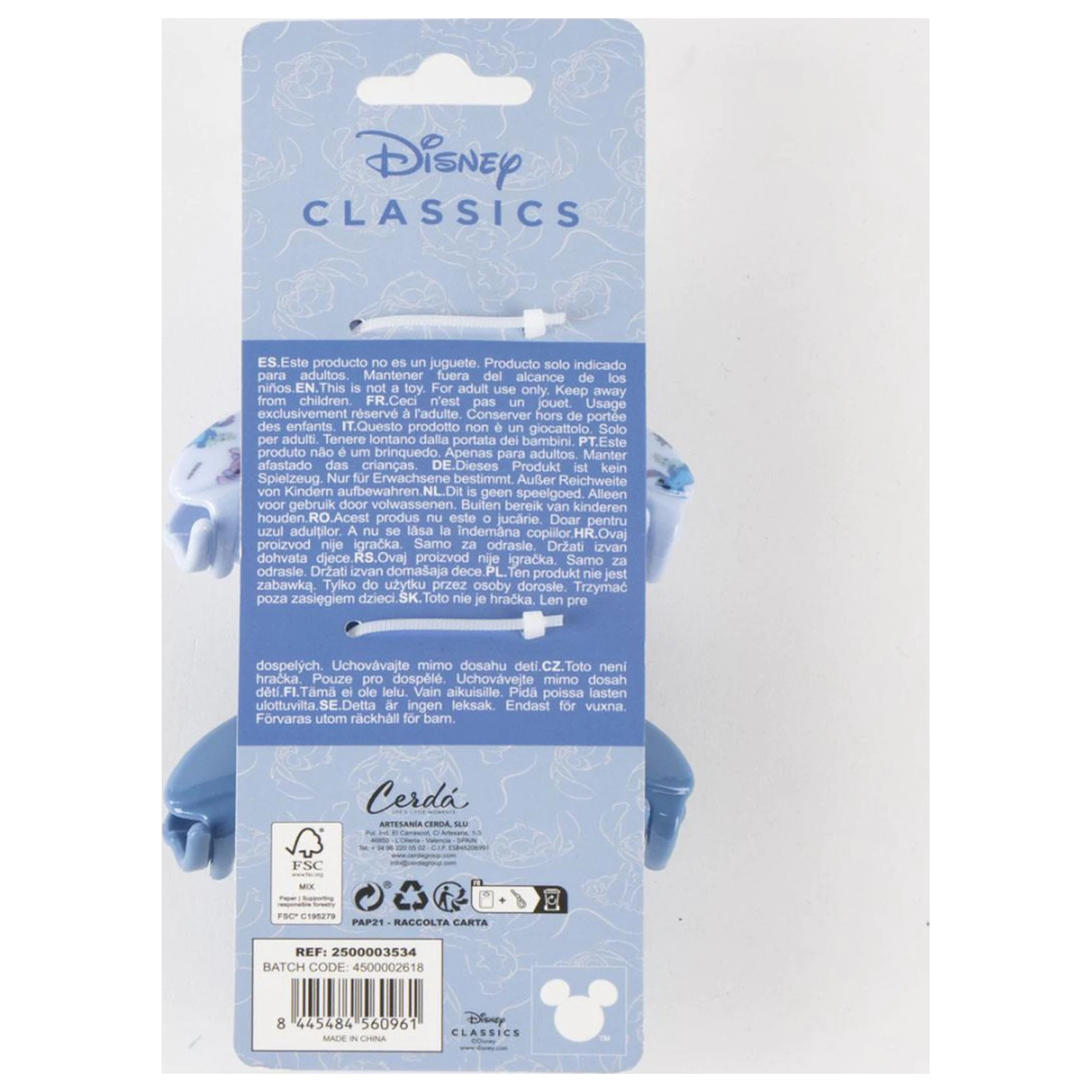 Stitch Blue hajcsat szett 2 db-os termékfotó