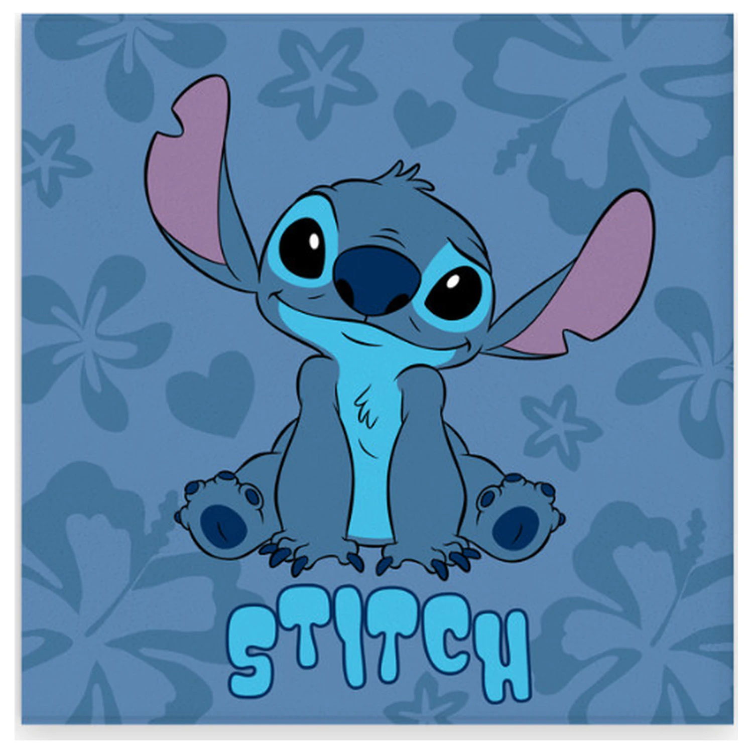 Stitch Blue Hibiscus kéztörlő, arctörlő, törölköző 30x30cm termékfotó