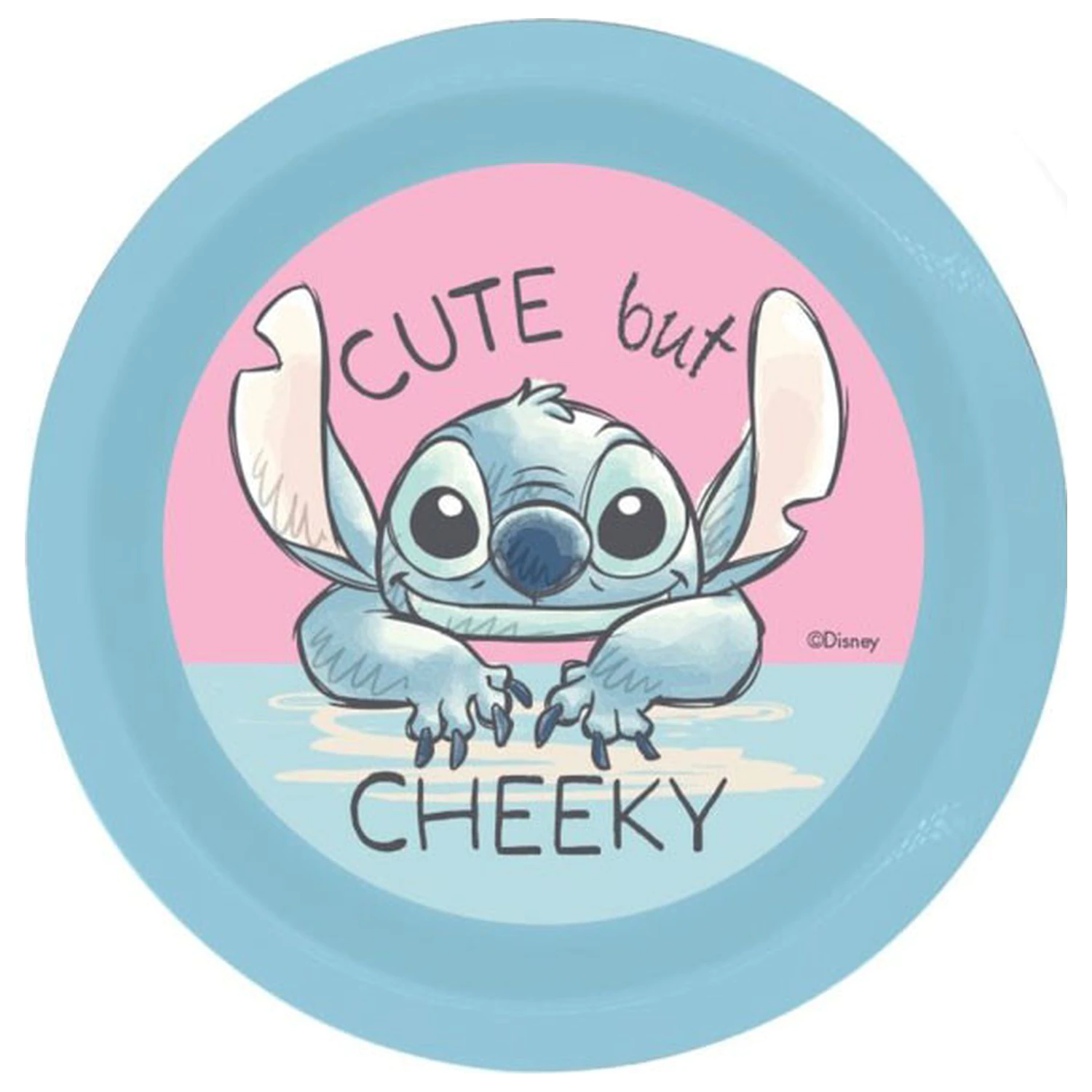 Stitch Cheeky műanyag lapostányér termékfotó