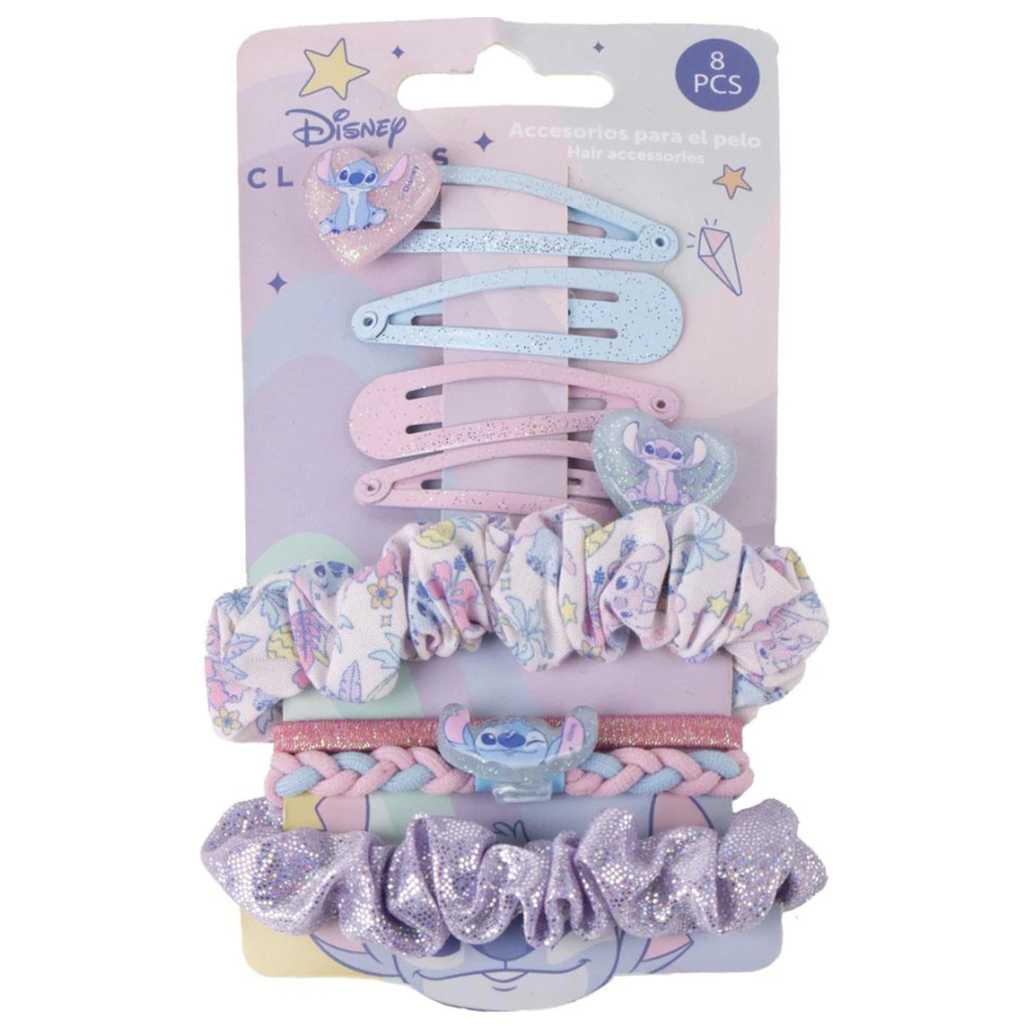 Stitch Cute Alien hajcsat, hajgumi szett 8 db-os termékfotó