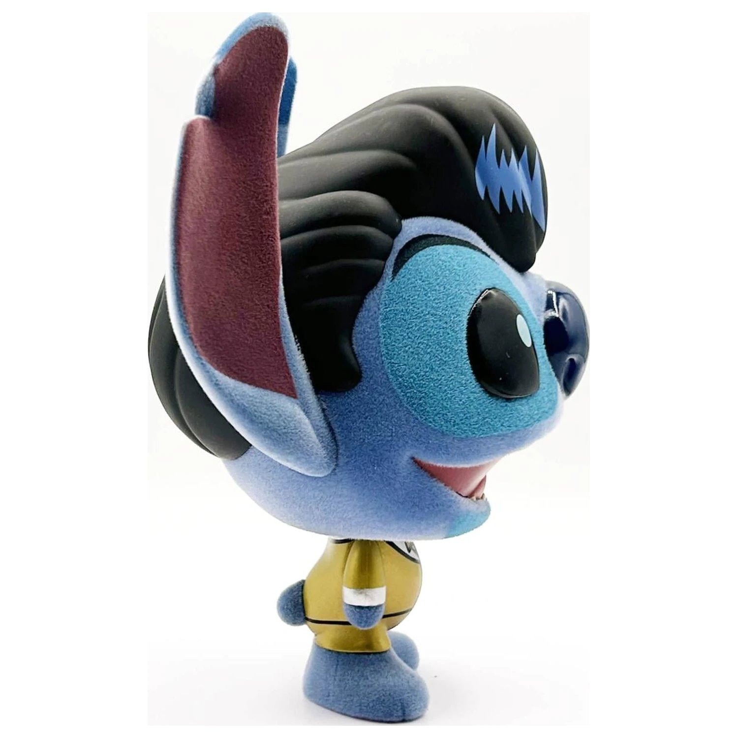 Stitch Elvis Gold Suit Bhunny Flocked Vinyl figura termékfotó
