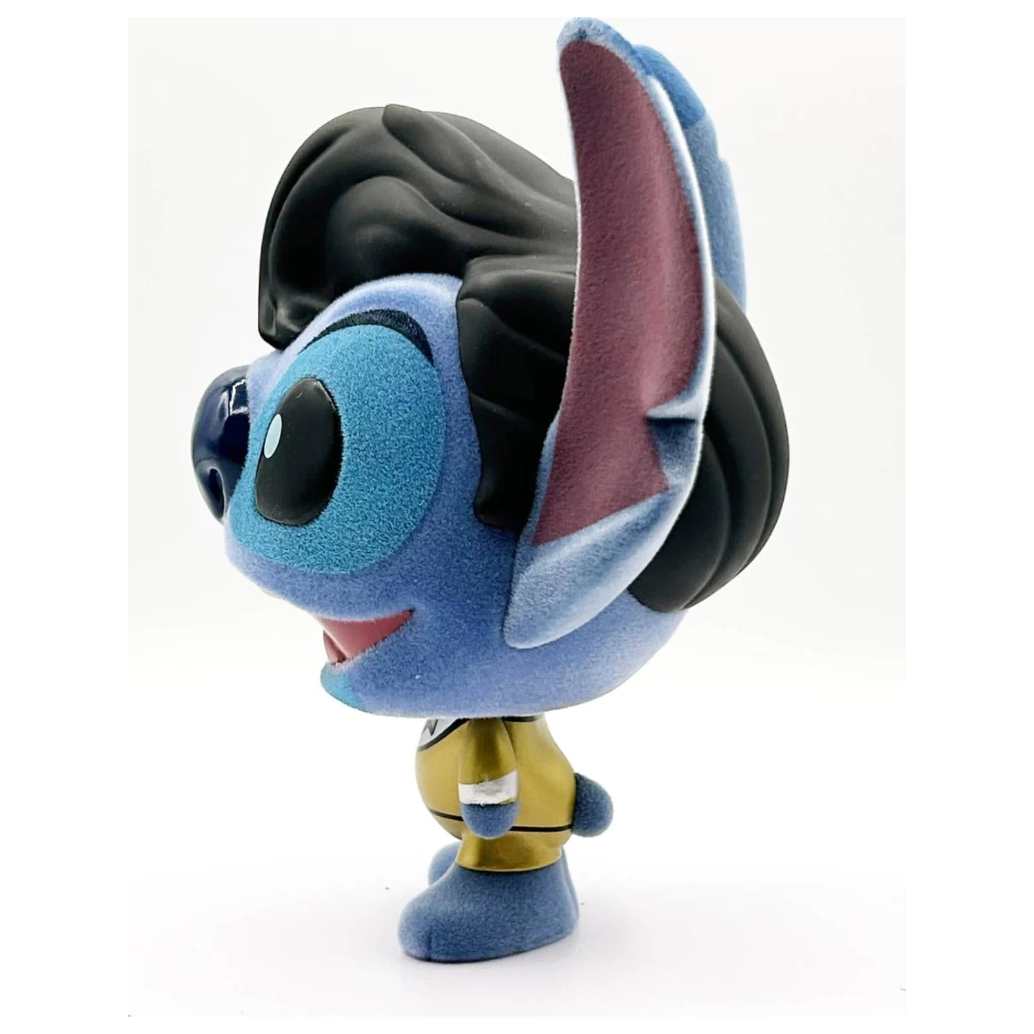 Stitch Elvis Gold Suit Bhunny Flocked Vinyl figura termékfotó