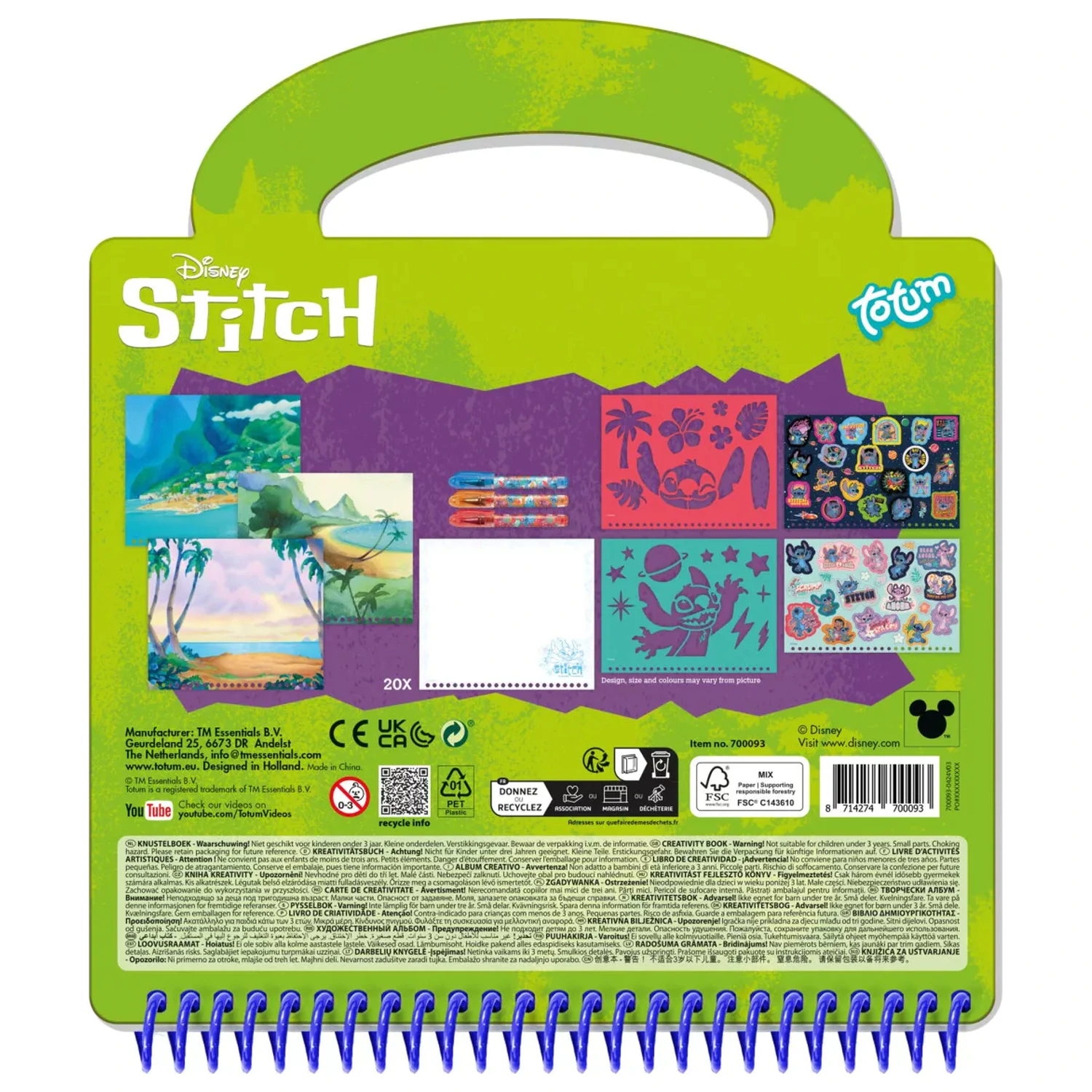 Stitch Extrovert activity szett színező készlet  termékfotó