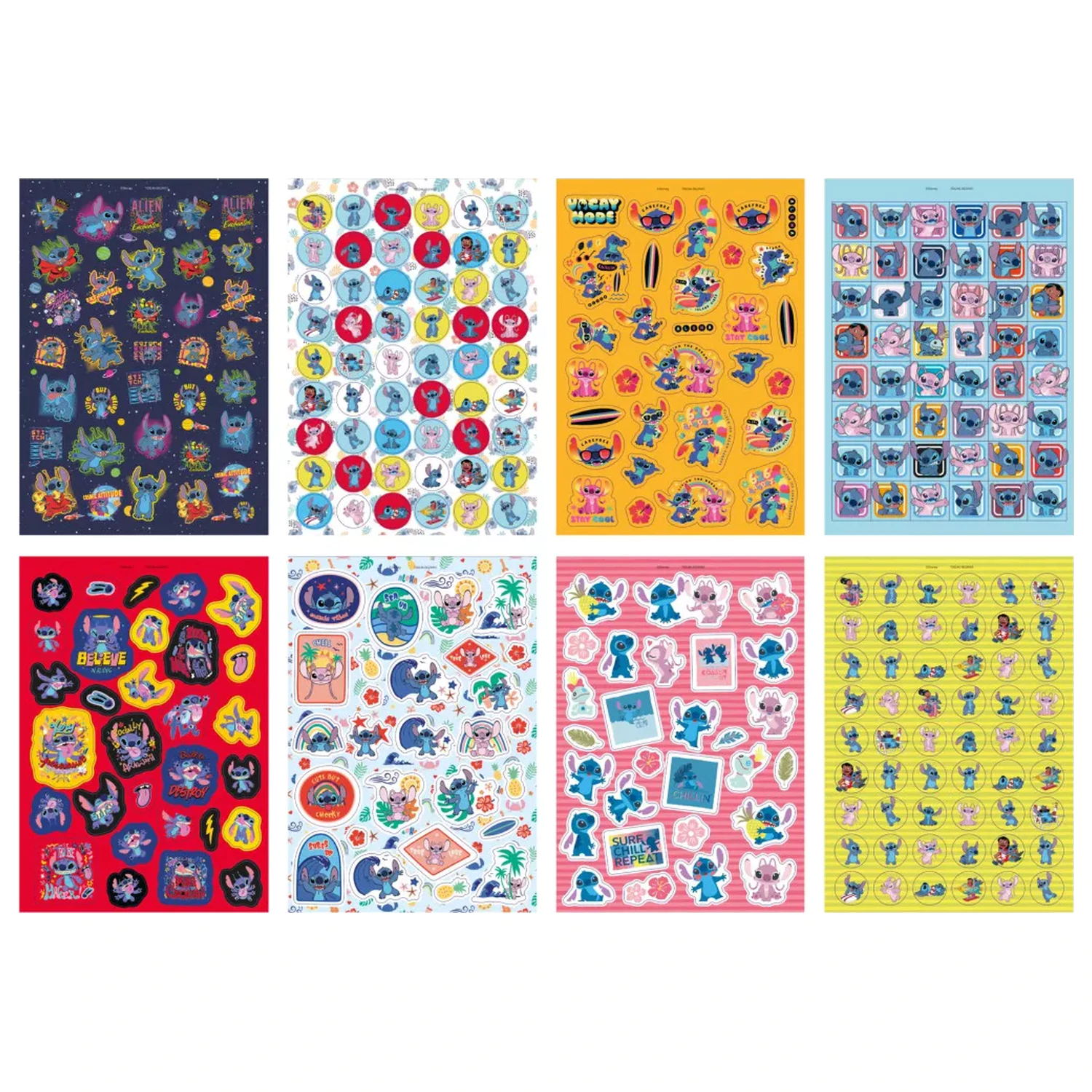 Stitch Extrovert matrica csomag 8 ív termékfotó