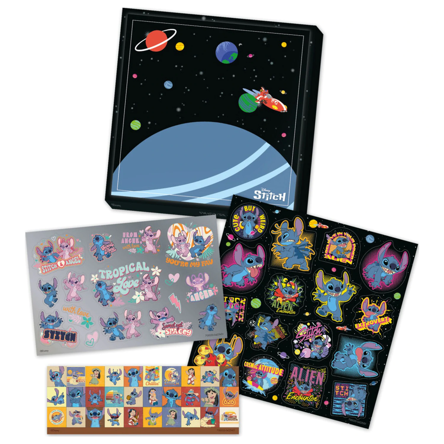 Stitch Extrovert matrica szett termékfotó
