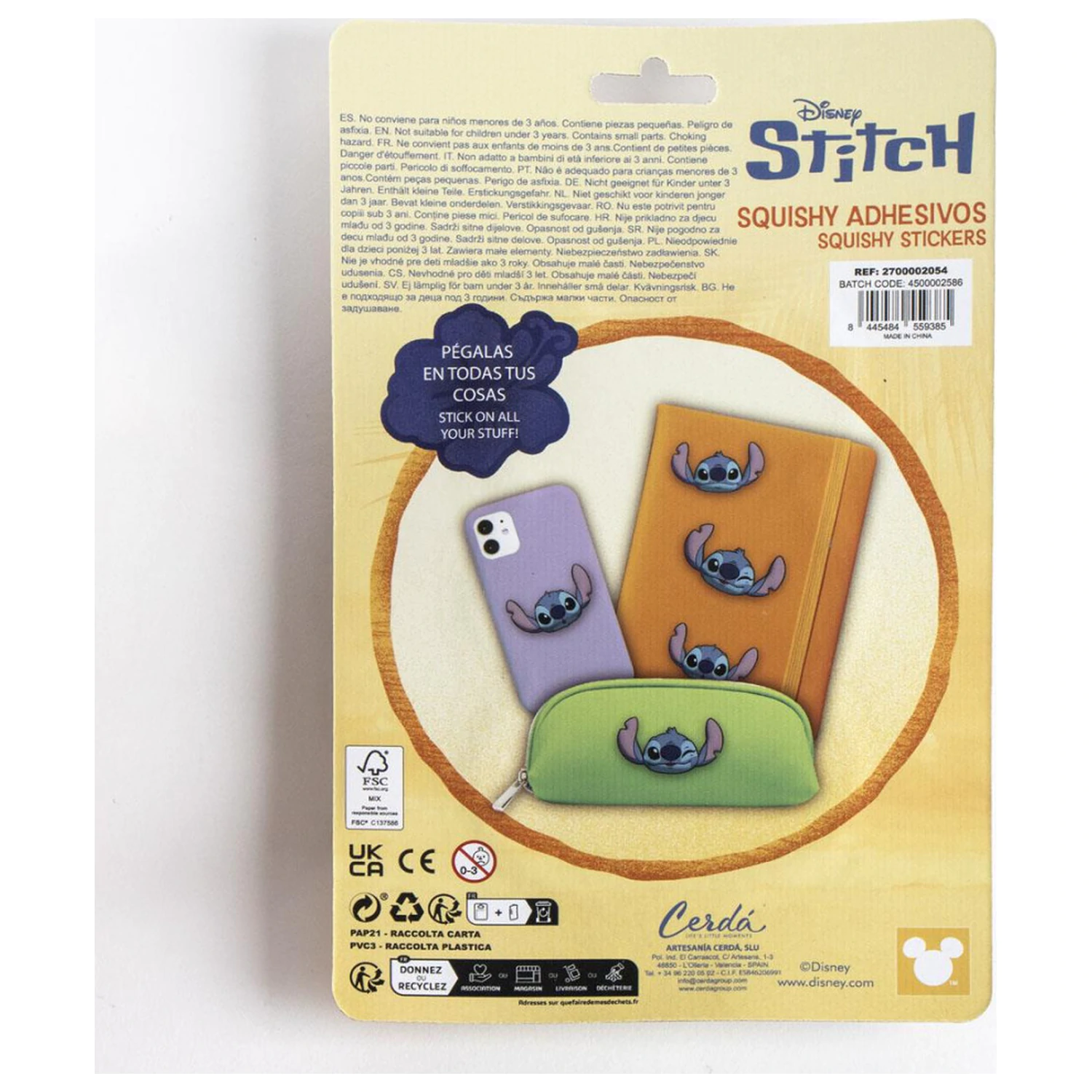 Stitch Face dekor matrica szett 3 db-os termékfotó