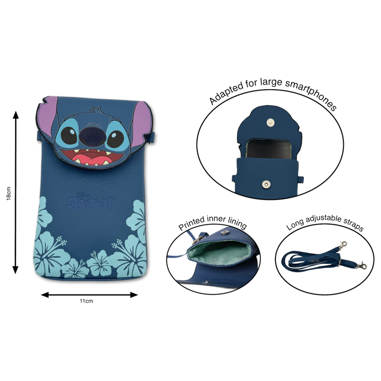 Stitch Fashion Duo telefontartó válltáska termékfotó