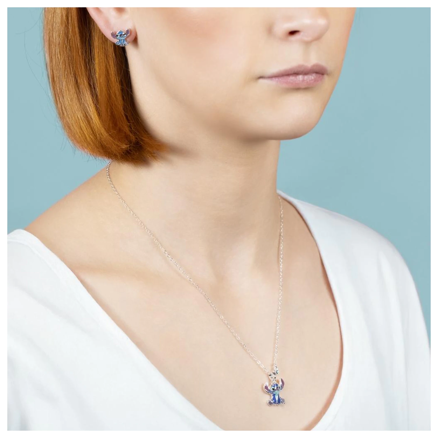 Stitch fülbevalók & nyaklánc csomag  termékfotó