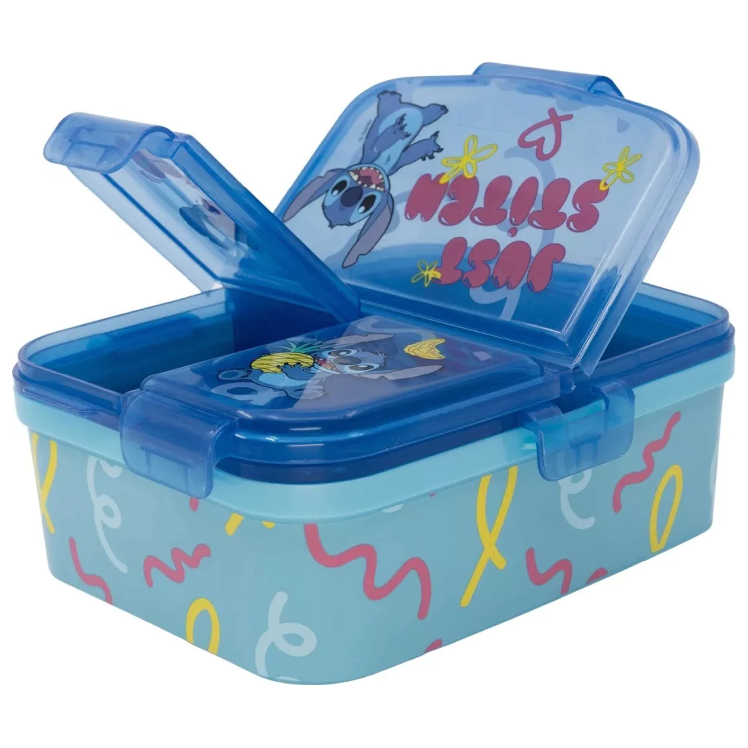 Stitch Just több rekeszes uzsonnás doboz, szendvicsdoboz XL termékfotó