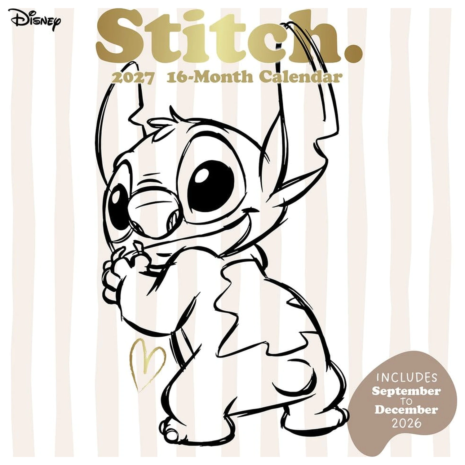 Stitch Life is Better with Stitch 2027 naptár 30 x 30 cm termékfotó