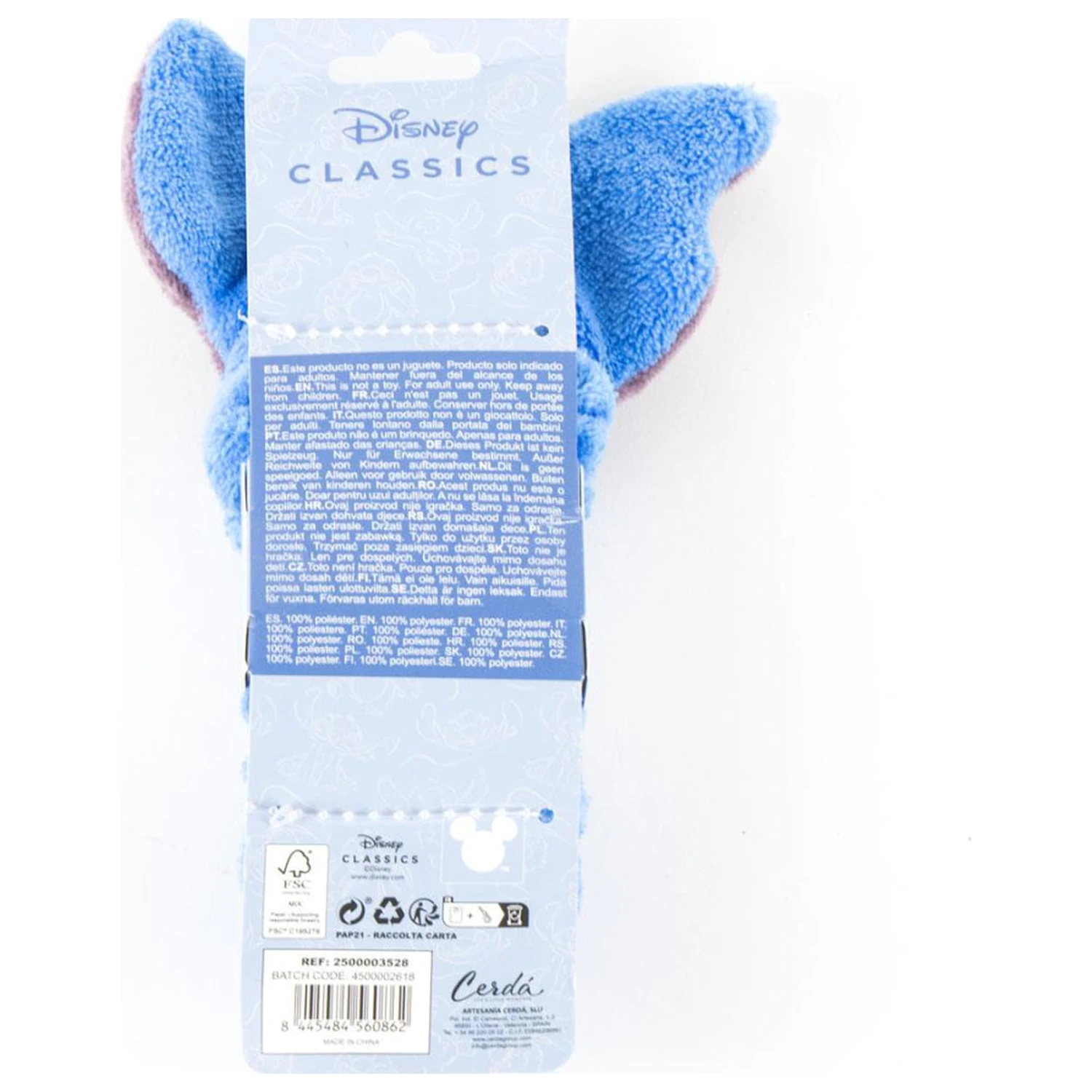 Stitch Light Blue kozmetikai fejpánt termékfotó