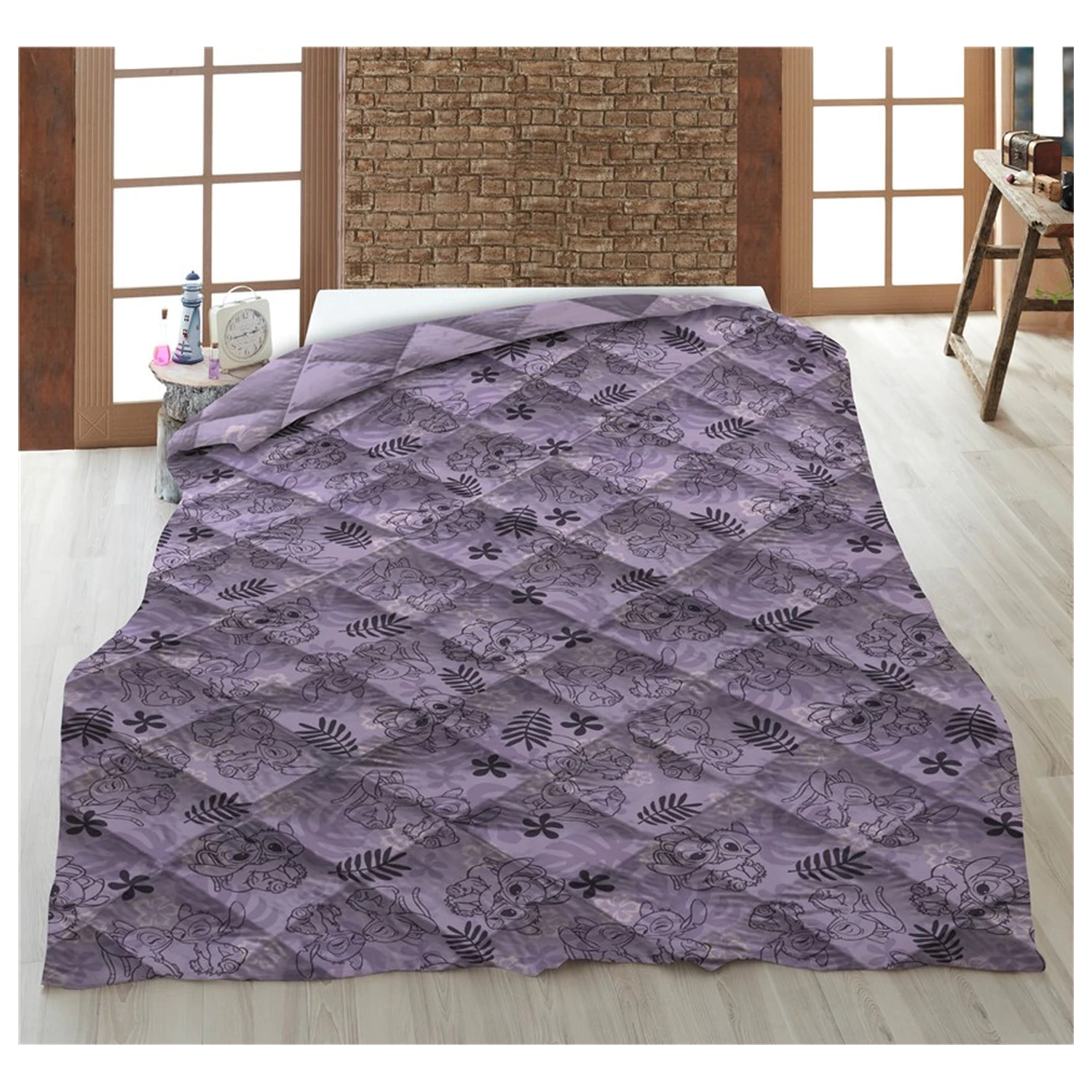 Stitch Love Story steppelt ágytakaró, paplan 140x200cm termékfotó