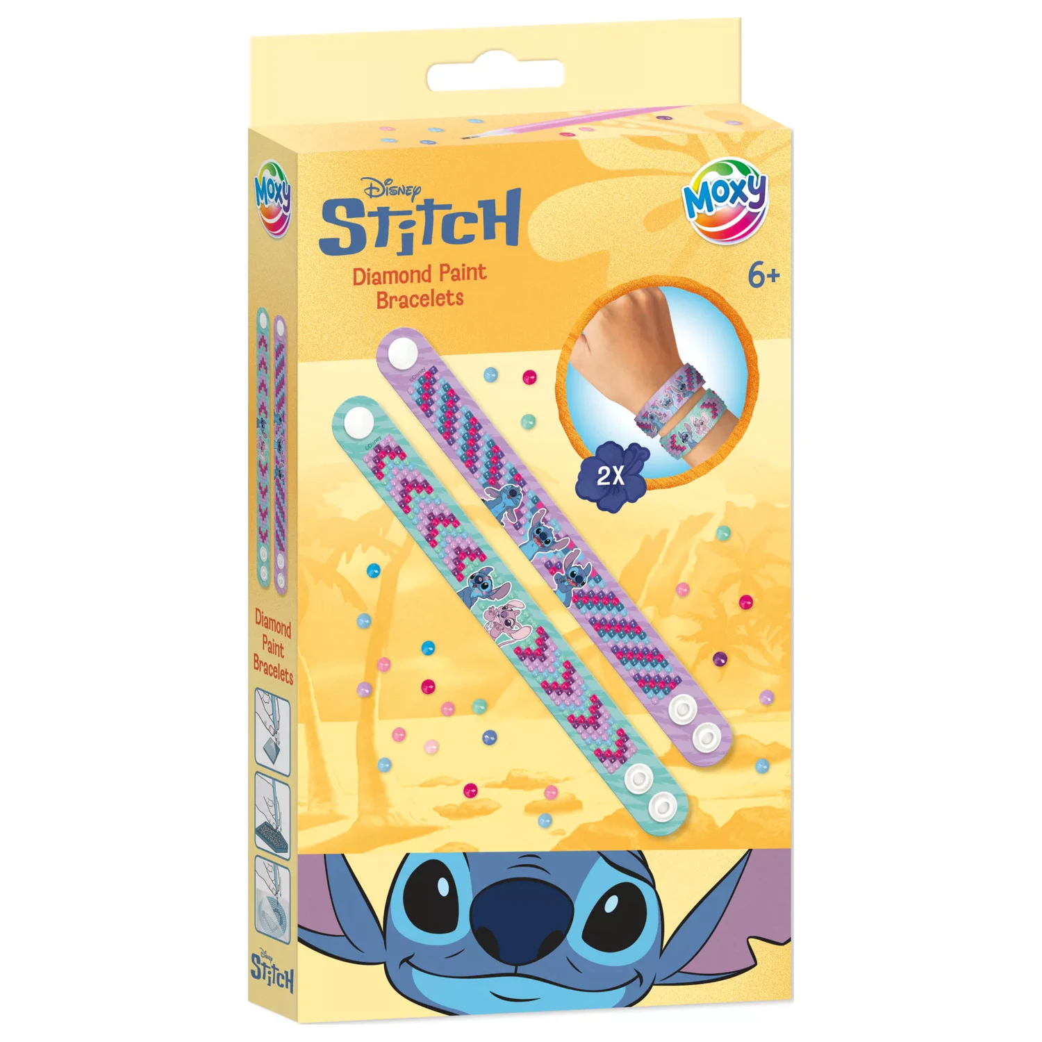 Stitch Moxy gyémántszemes karkötő szett 2 db-os termékfotó