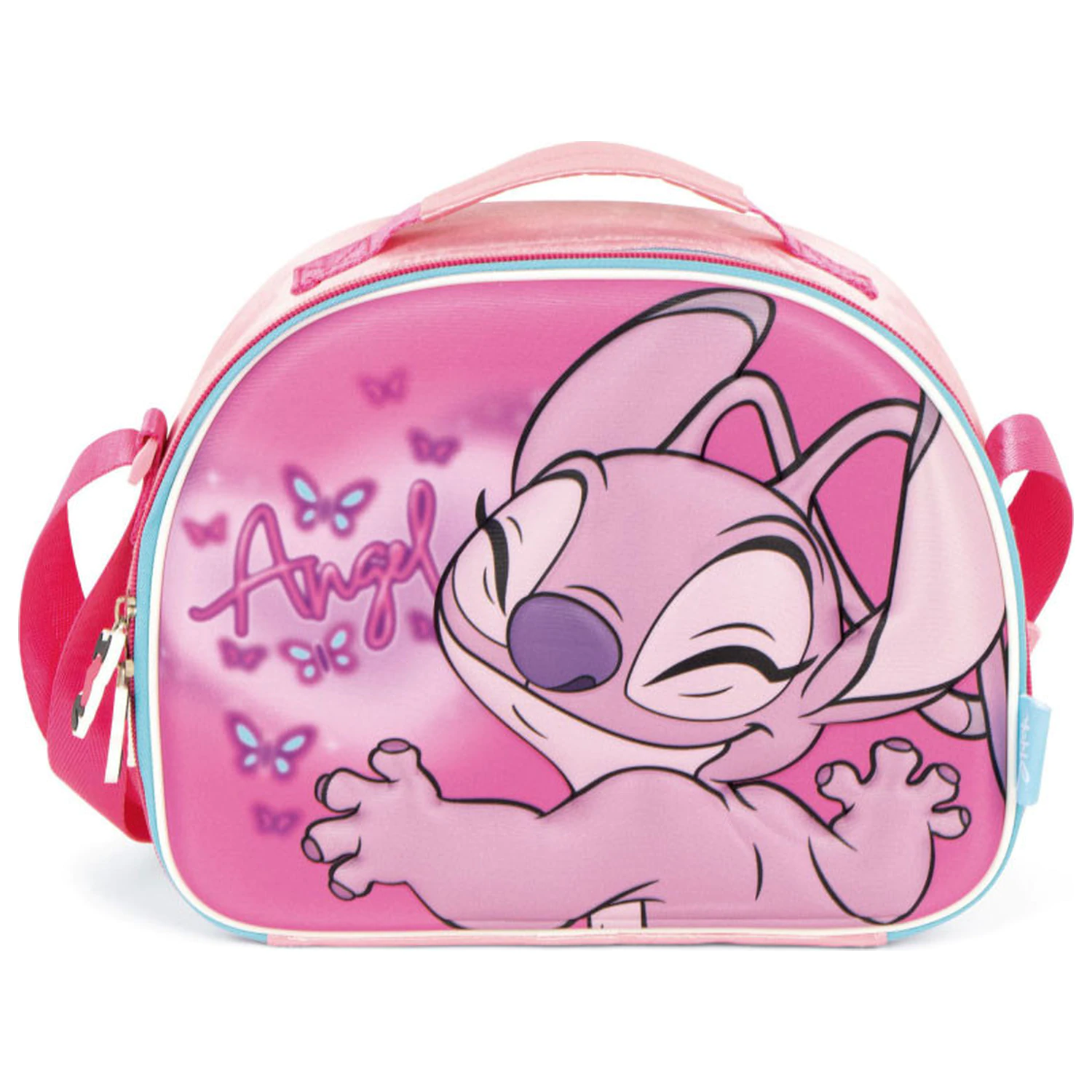 Stitch Pink Angel 3D thermo uzsonnás táska 26 cm termékfotó