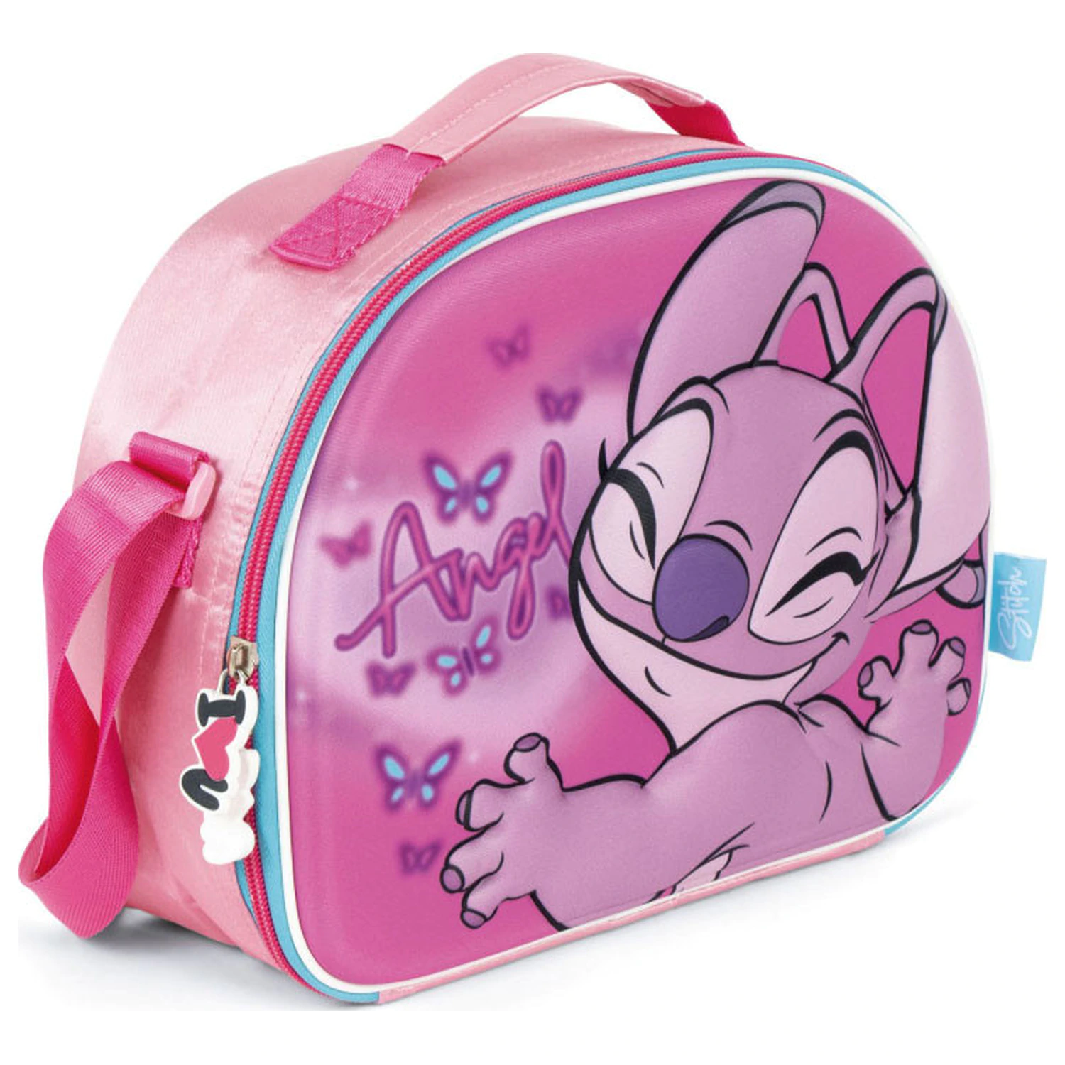 Stitch Pink Angel 3D thermo uzsonnás táska 26 cm termékfotó