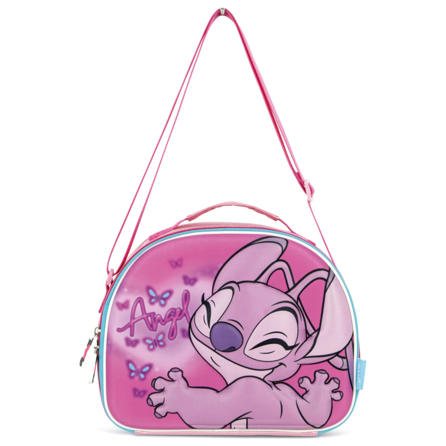 Stitch Pink Angel 3D thermo uzsonnás táska 26 cm termékfotó
