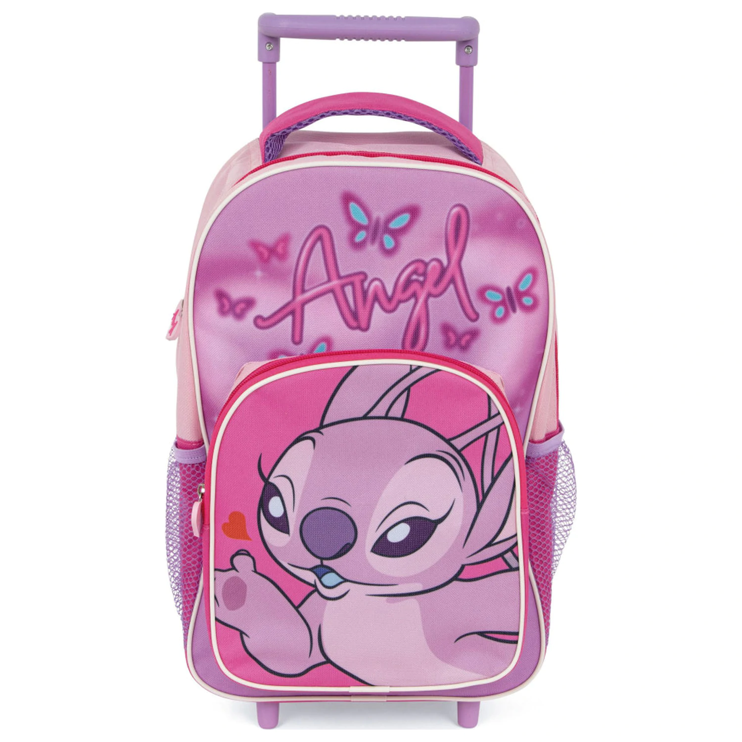 Stitch Pink Angel gurulós ovis hátizsák, táska 36 cm termékfotó