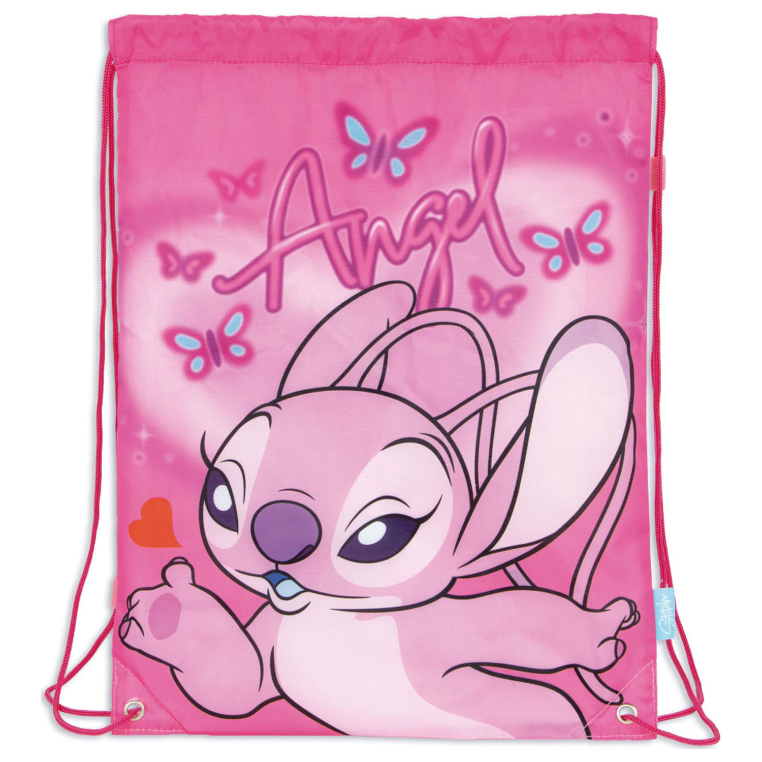 Stitch Pink Angel sporttáska, tornazsák 44 cm termékfotó