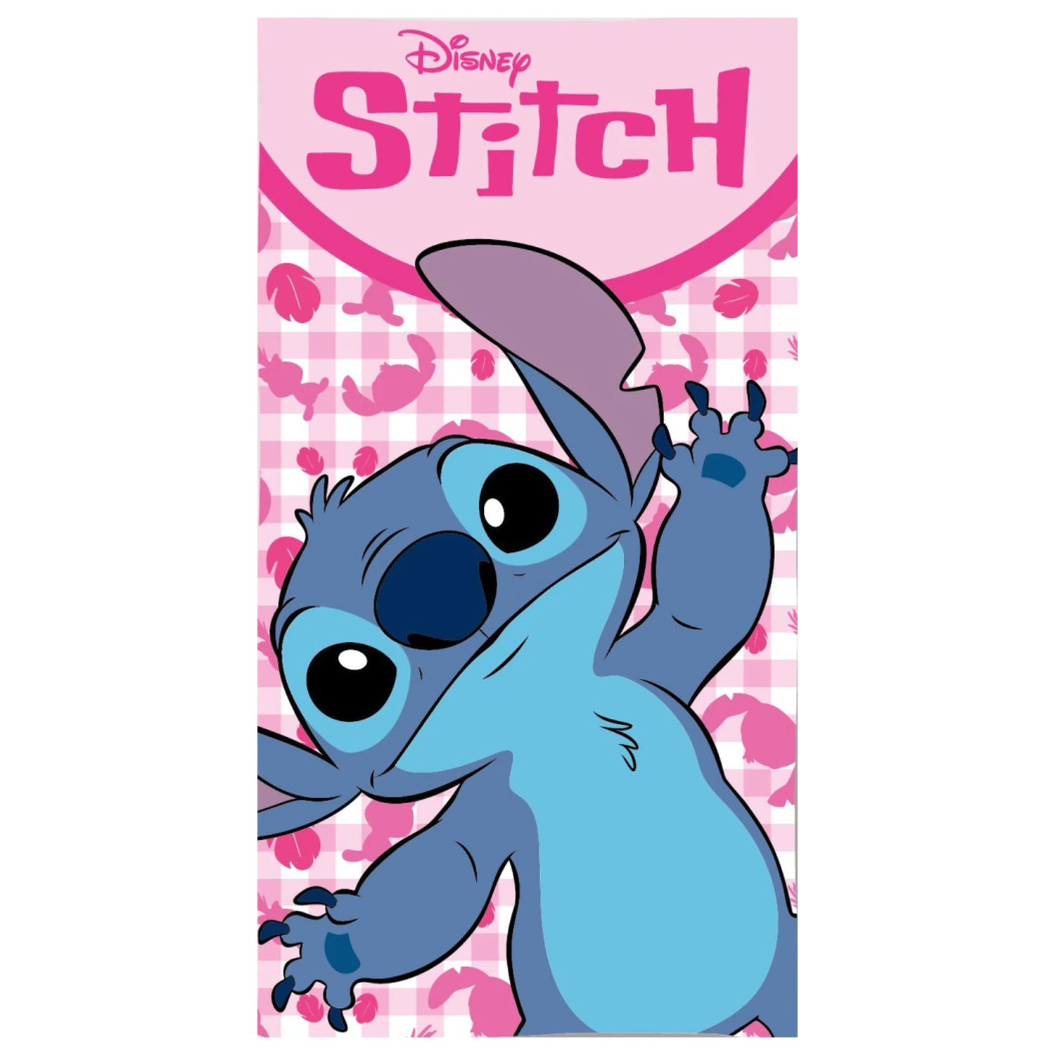 Stitch Pink Fun törölköző 70x140cm termékfotó