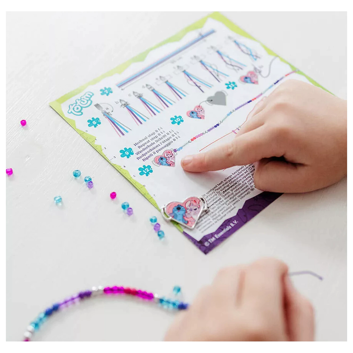 Stitch Purple charm karkötő készítő szett termékfotó