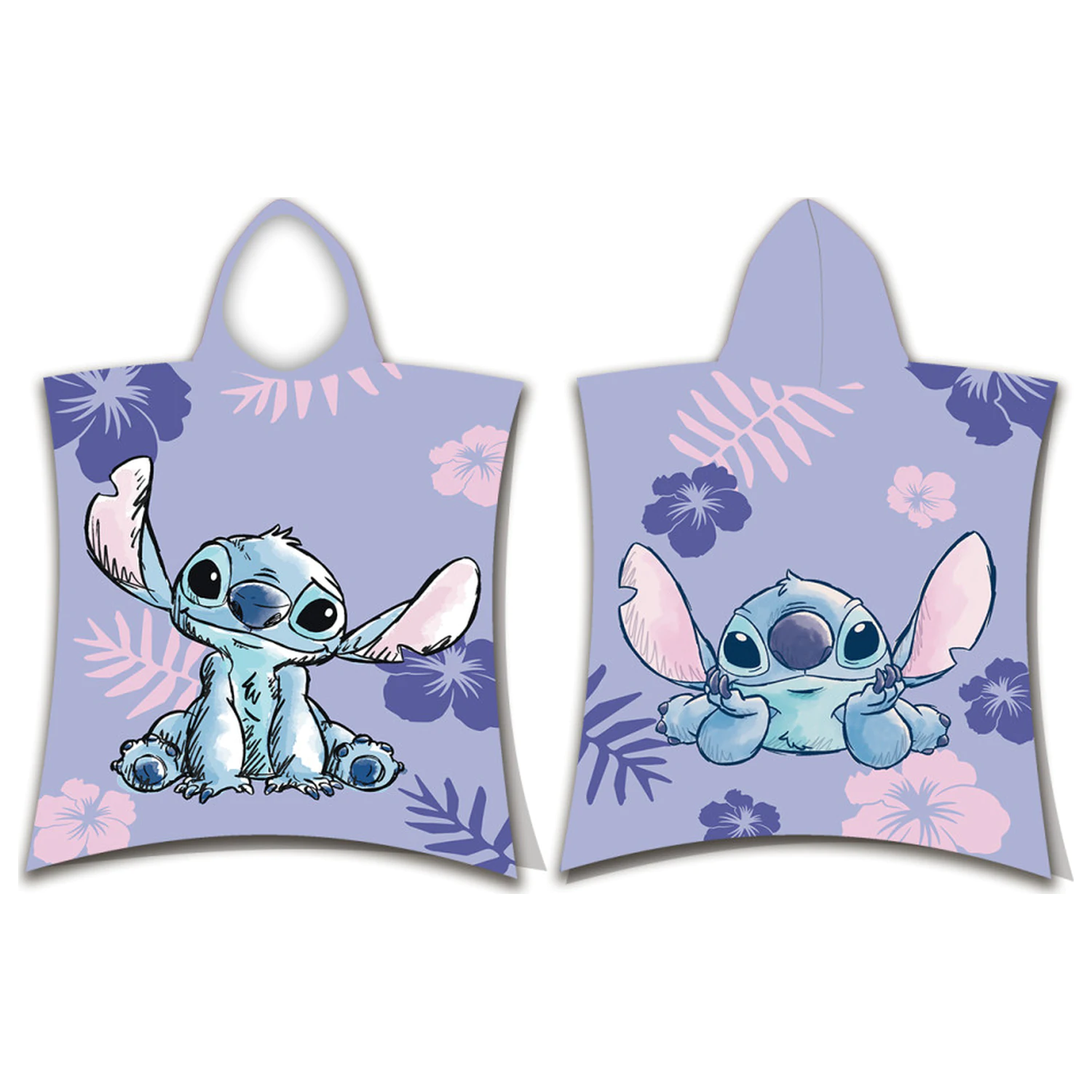 Stitch Purple strand törölköző poncsó  termékfotó