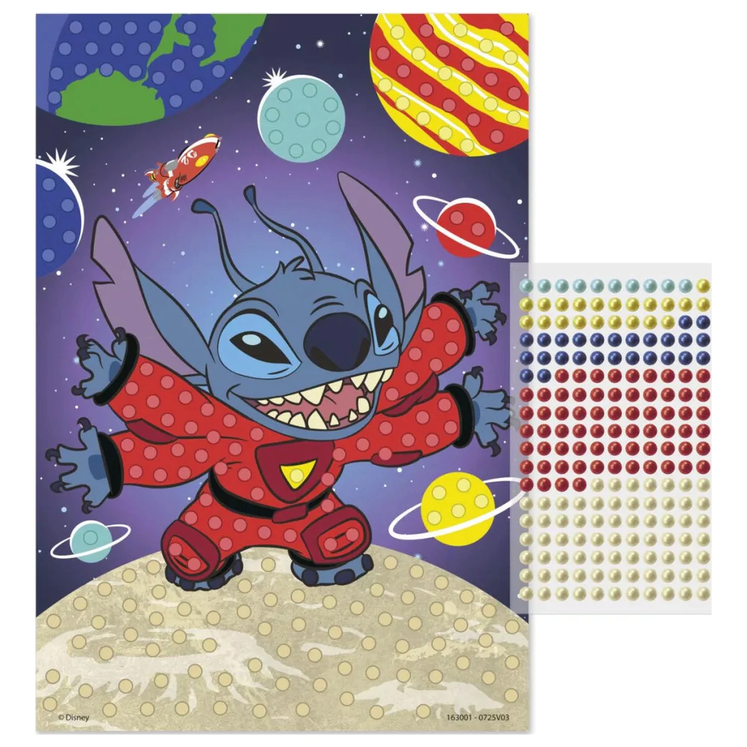 Stitch Space gyöngyös kreatív szett A5 termékfotó