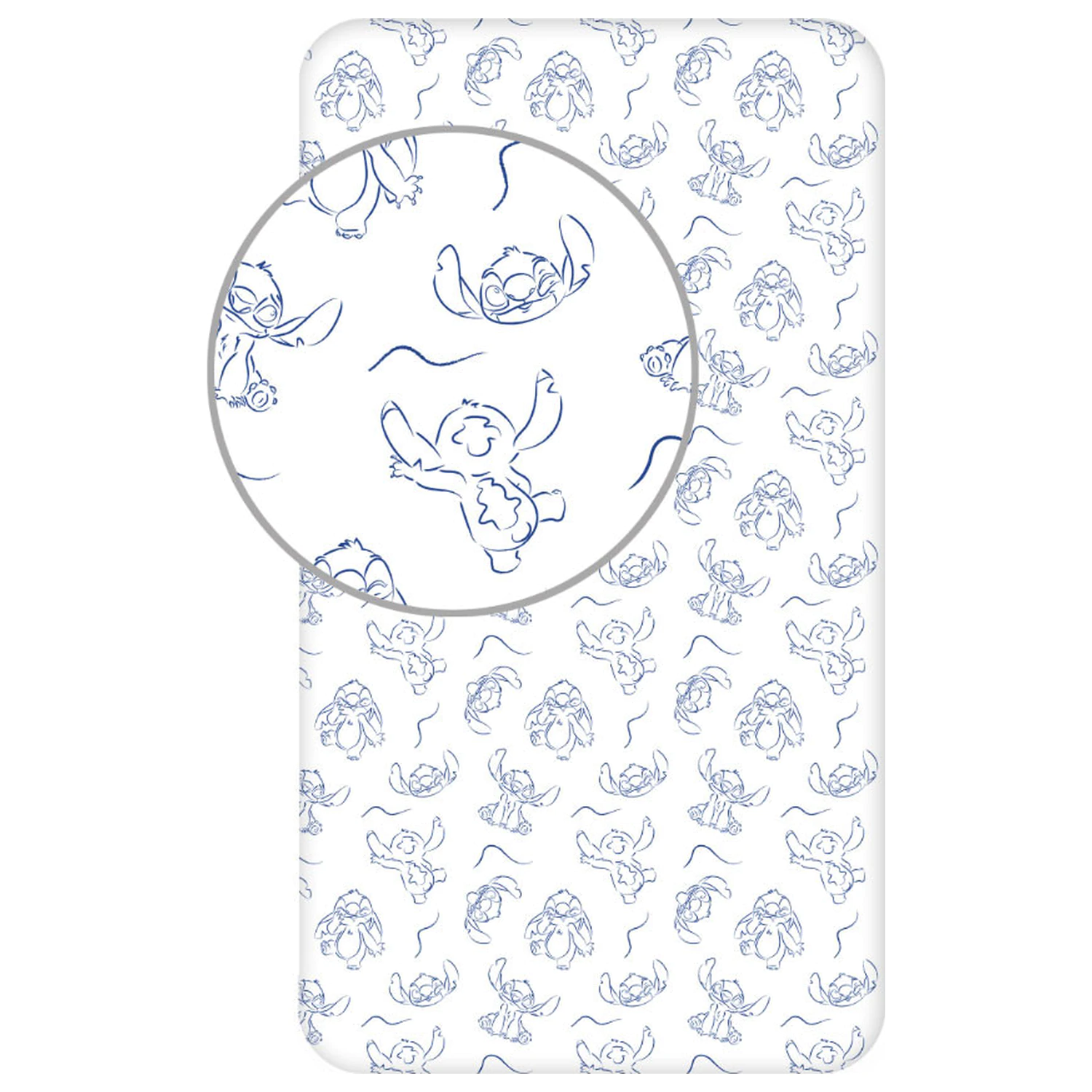 Stitch Stellar Waves gumis lepedő 90x200 cm termékfotó