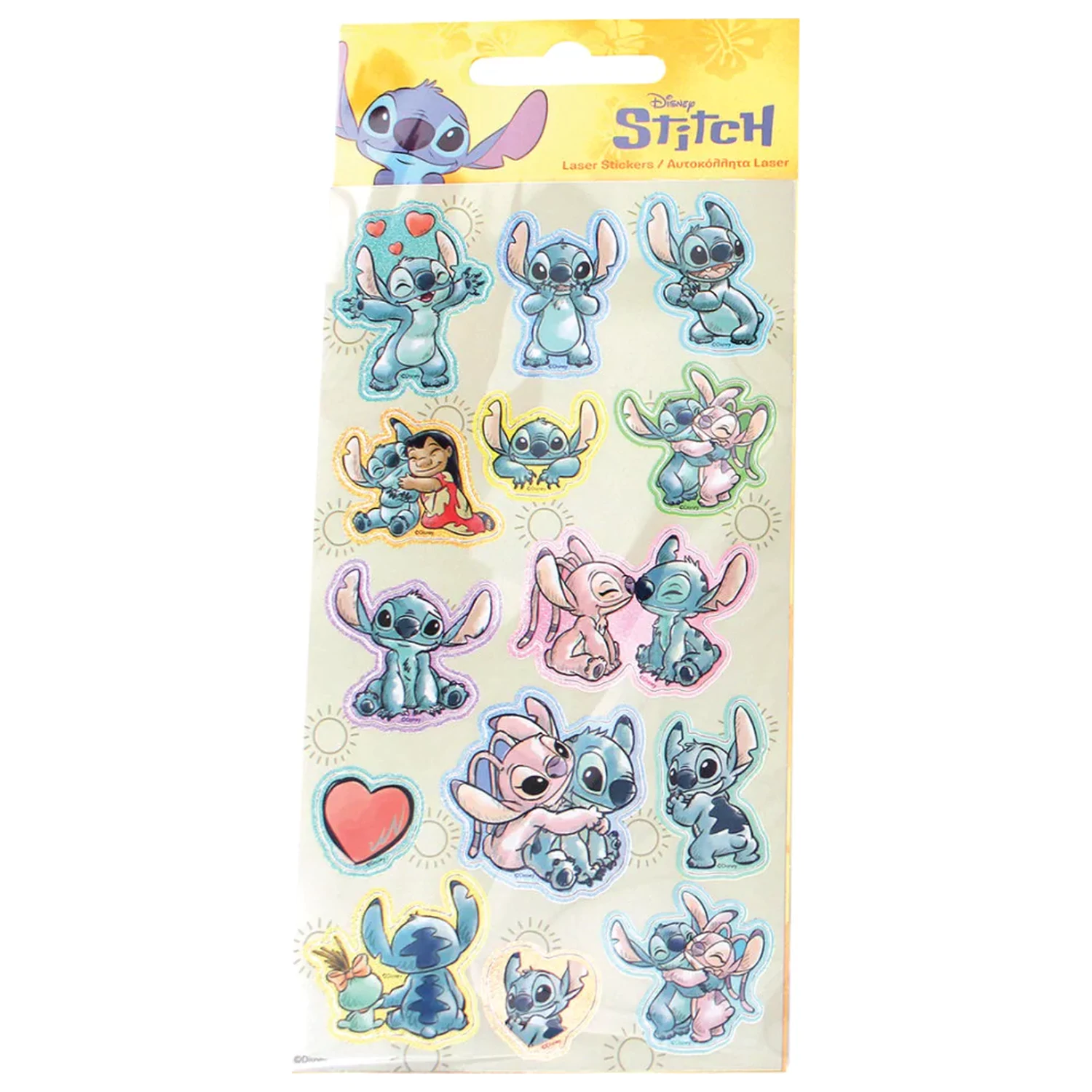 Stitch Sun hologrammos matrica szett termékfotó