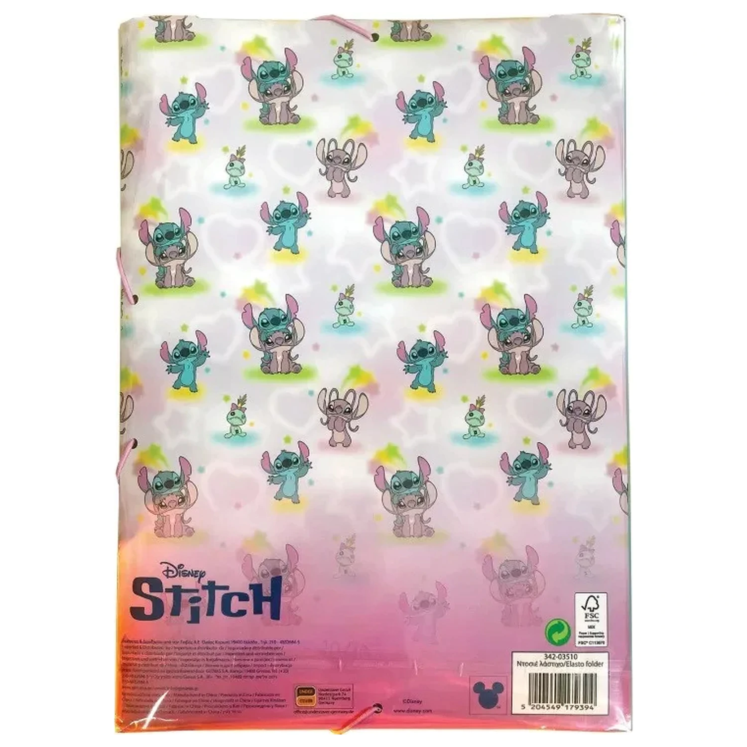 Stitch This World  A/4 gumis mappa termékfotó