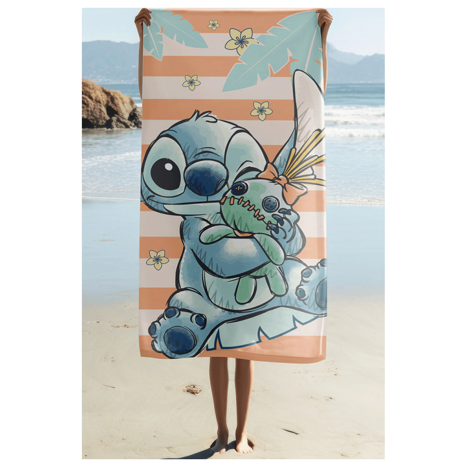 Stitch Tropical Hugs törölköző 70x140cm termékfotó