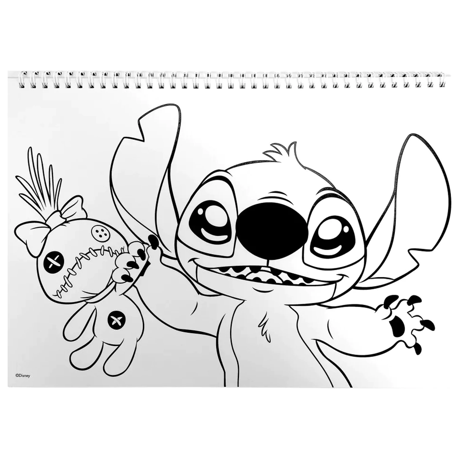 Stitch Universe A/4 spirál vázlatfüzet 40 lapos matricával termékfotó