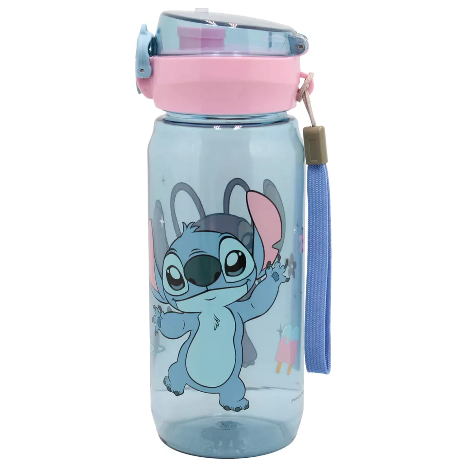 Stitch Universe műanyag kulacs akasztóval 600 ml termékfotó