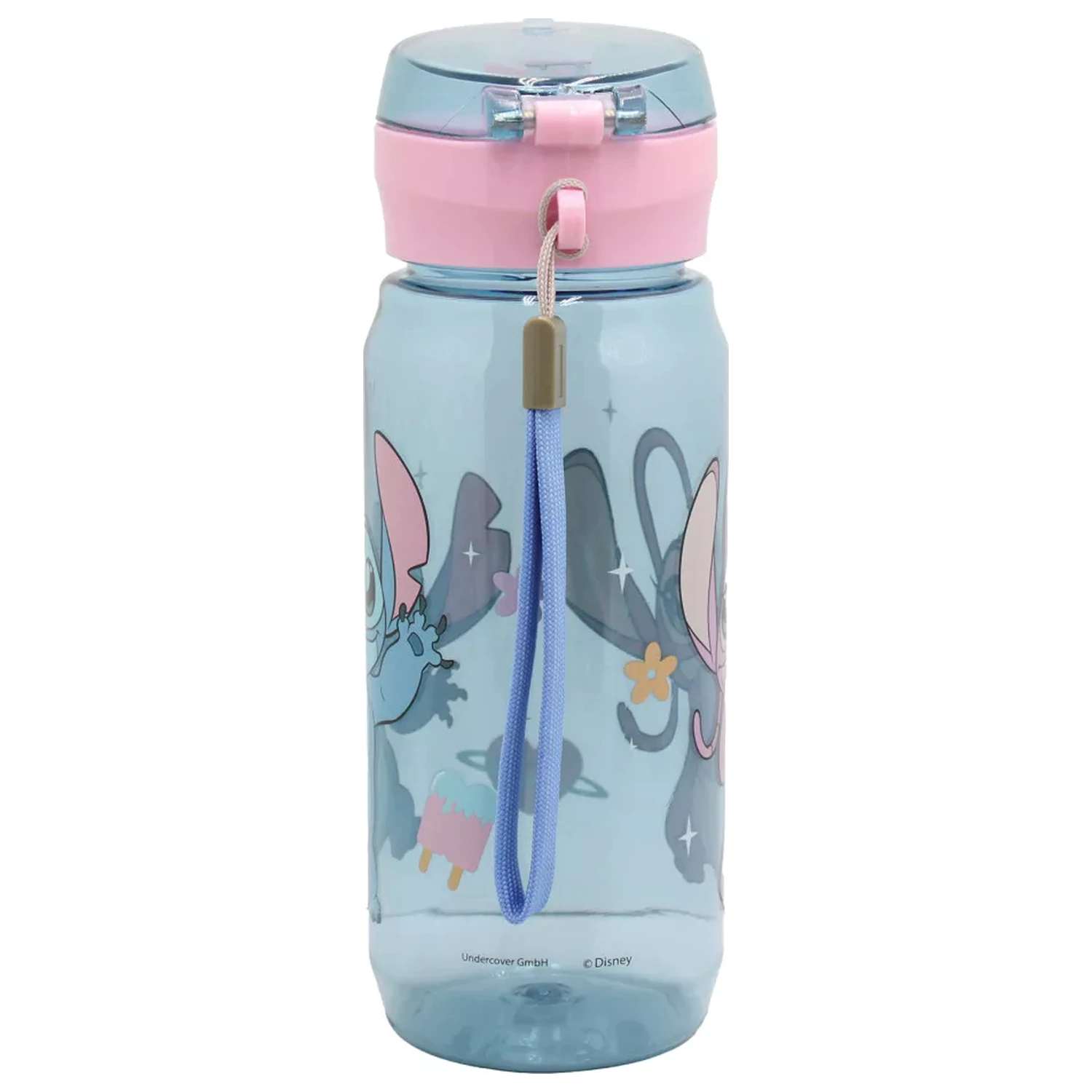 Stitch Universe műanyag kulacs akasztóval 600 ml termékfotó