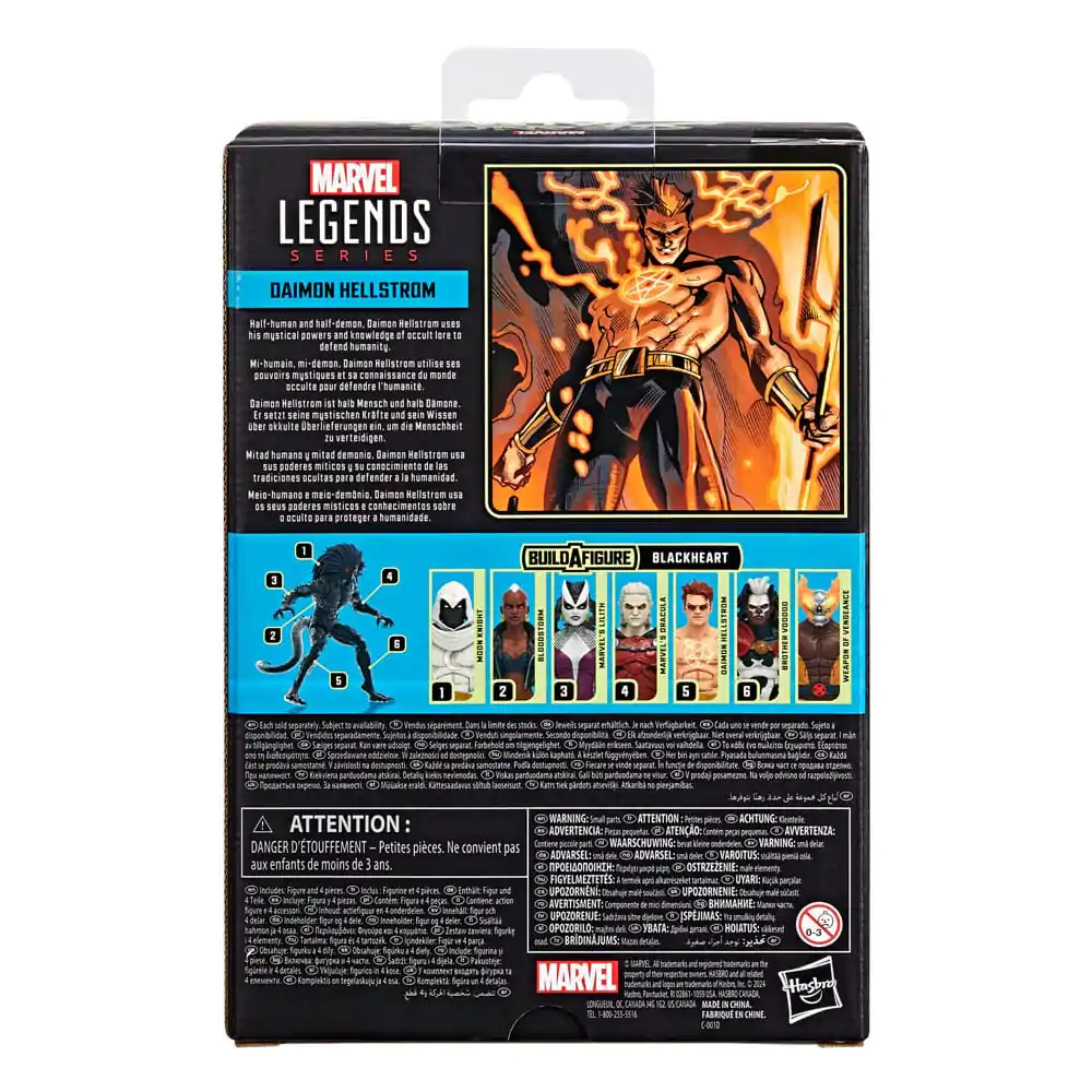 Strange Tales Marvel Legends Daimon Hellstrom (BAF: Blackheart) akciófigura 15 cm termékfotó