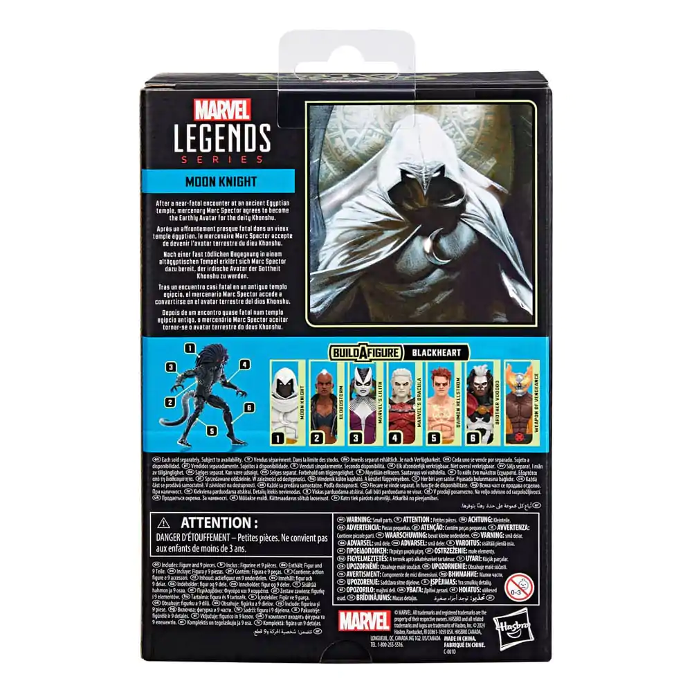 Strange Tales Marvel Legends Moon Knight (BAF: Blackheart) akciófigura 15 cm termékfotó