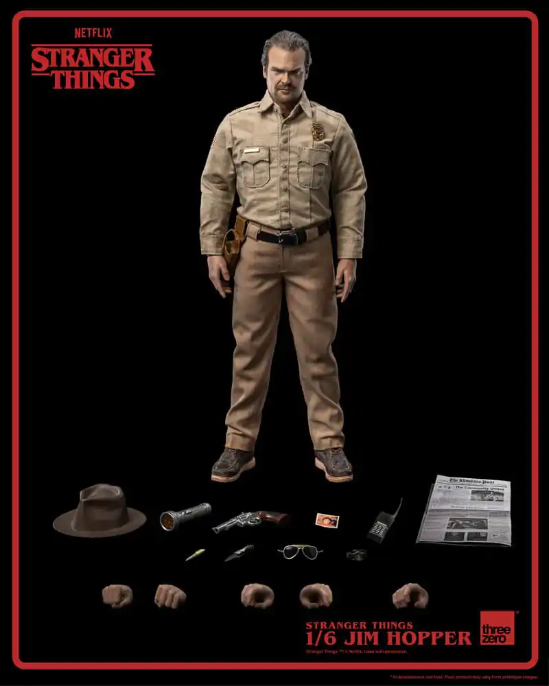 Stranger Things 1/6 Jim Hopper (Season 1) akciófigura 32 cm termékfotó