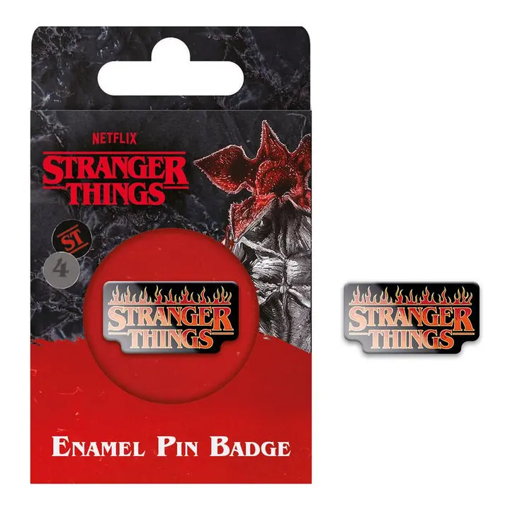 Stranger Things 4 Fire Logo kitűző termékfotó