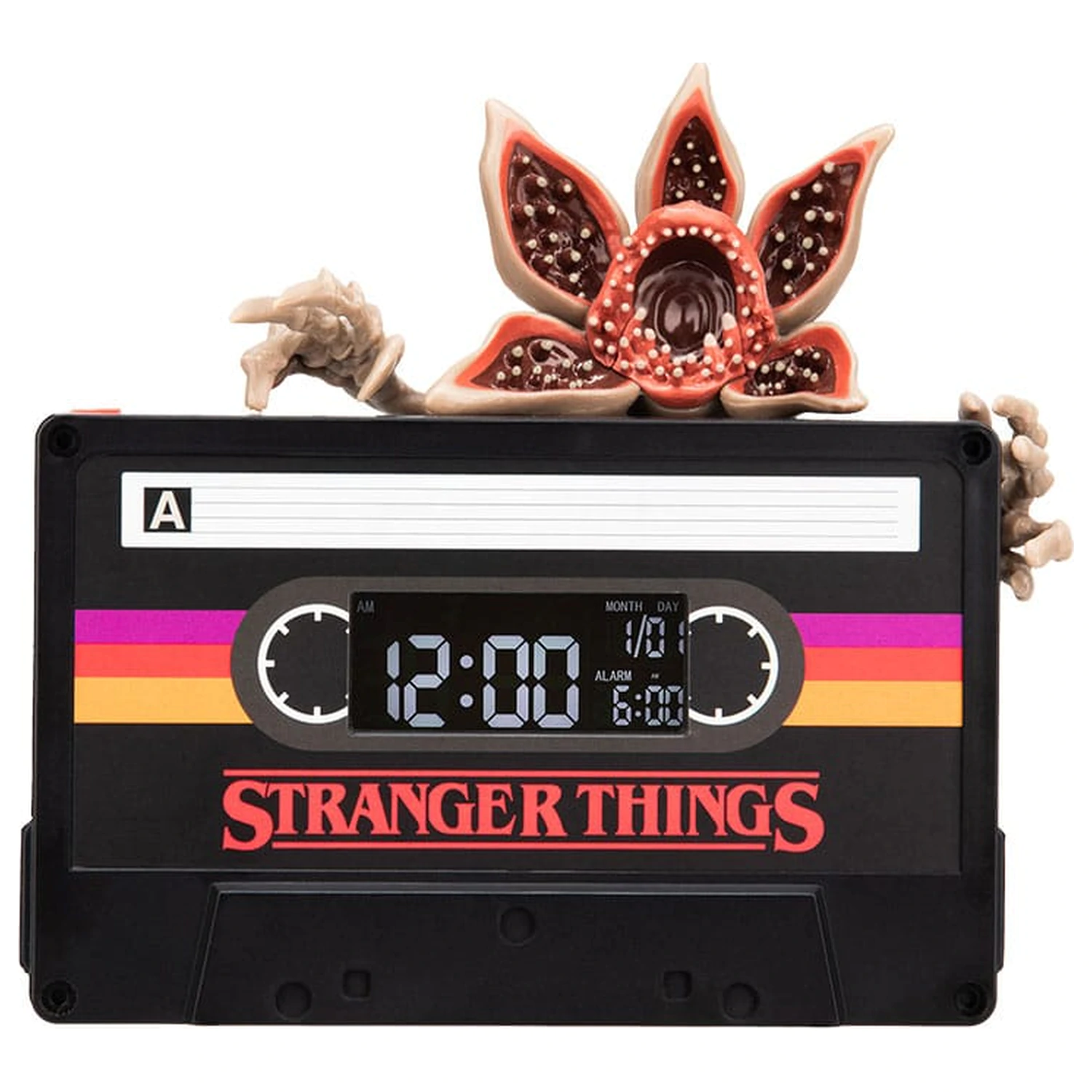 Stranger Things 5 Demogorgon Cassette ébresztőóra 15 cm termékfotó