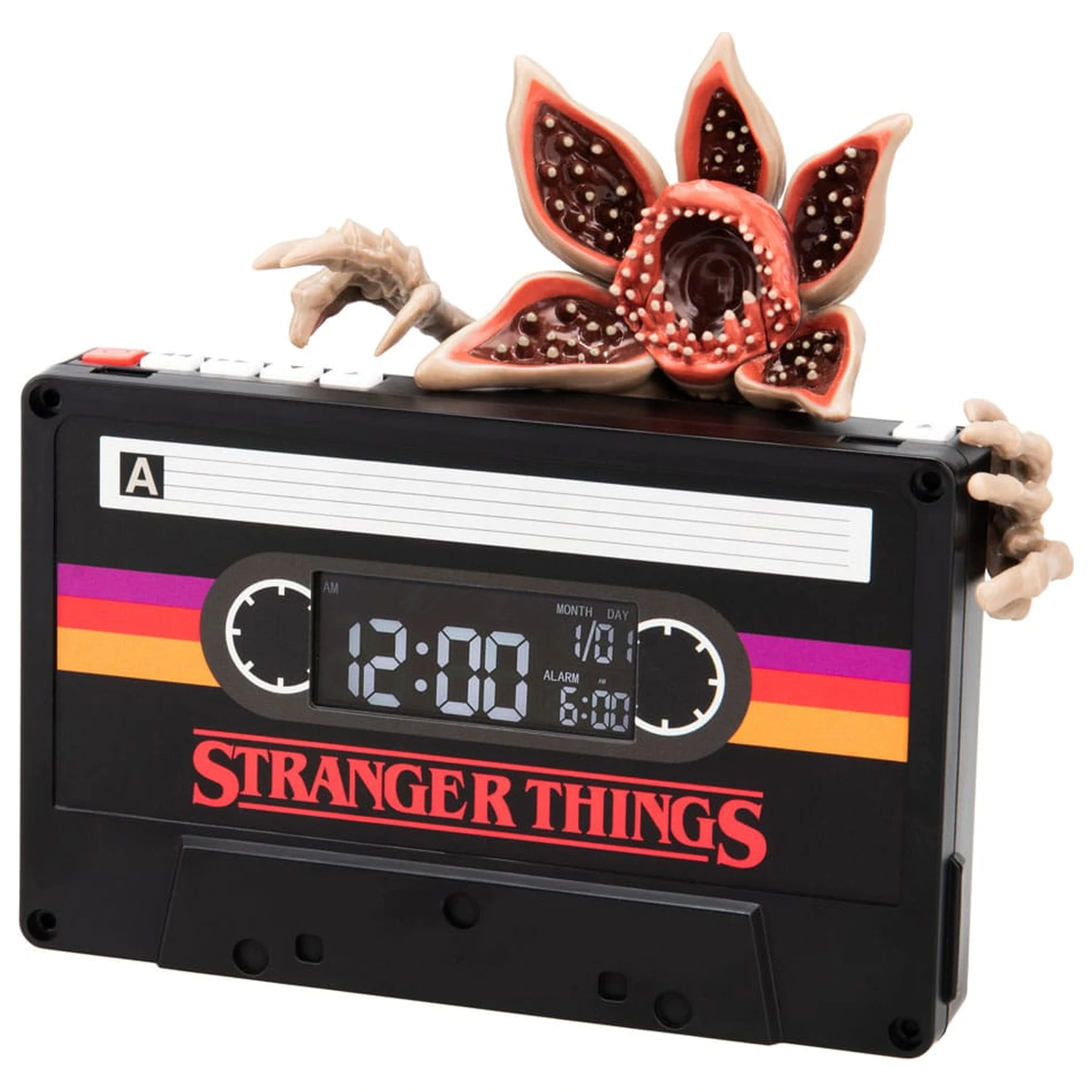 Stranger Things 5 Demogorgon Cassette ébresztőóra 15 cm termékfotó