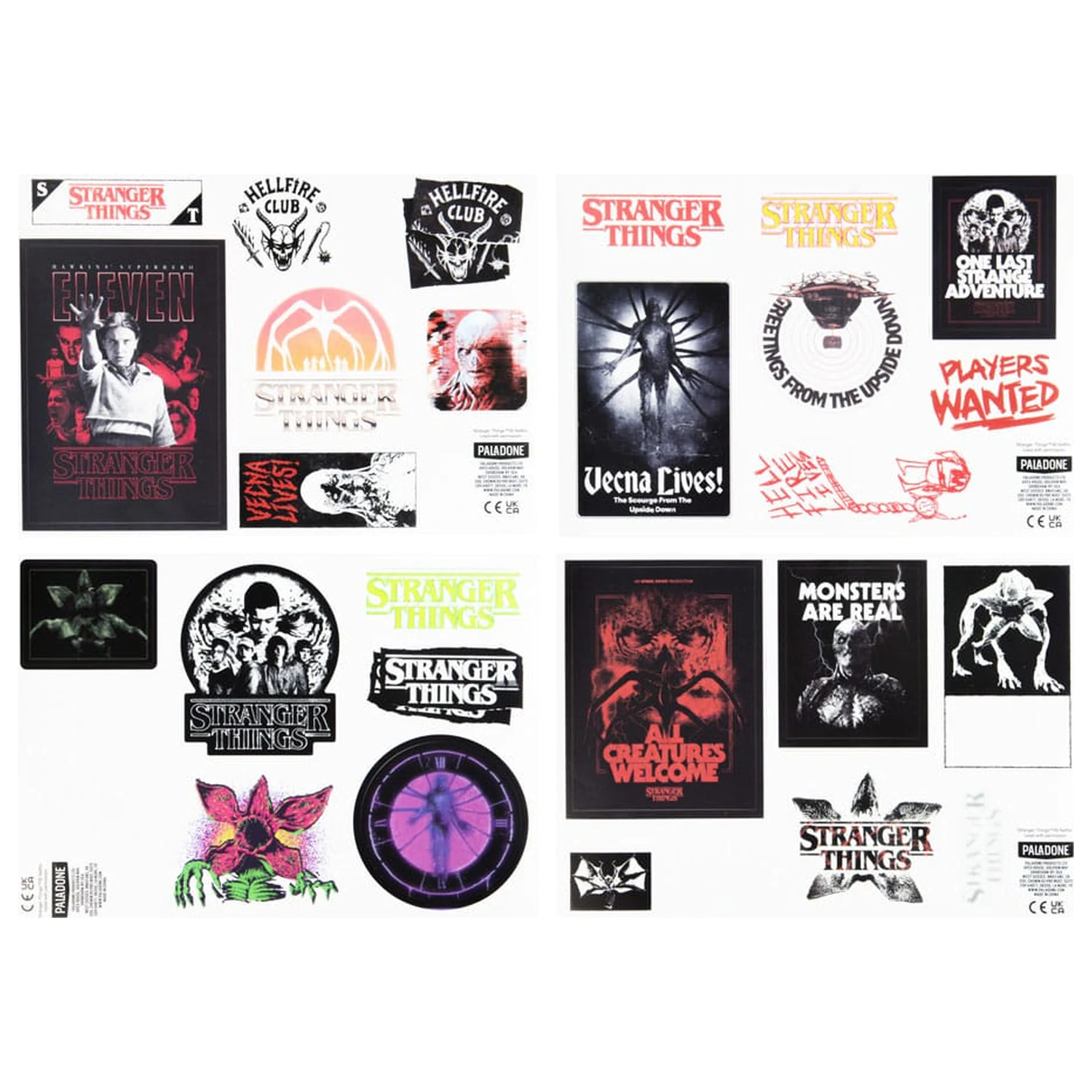 Stranger Things 5 Glow in the Dark matrica csomag termékfotó