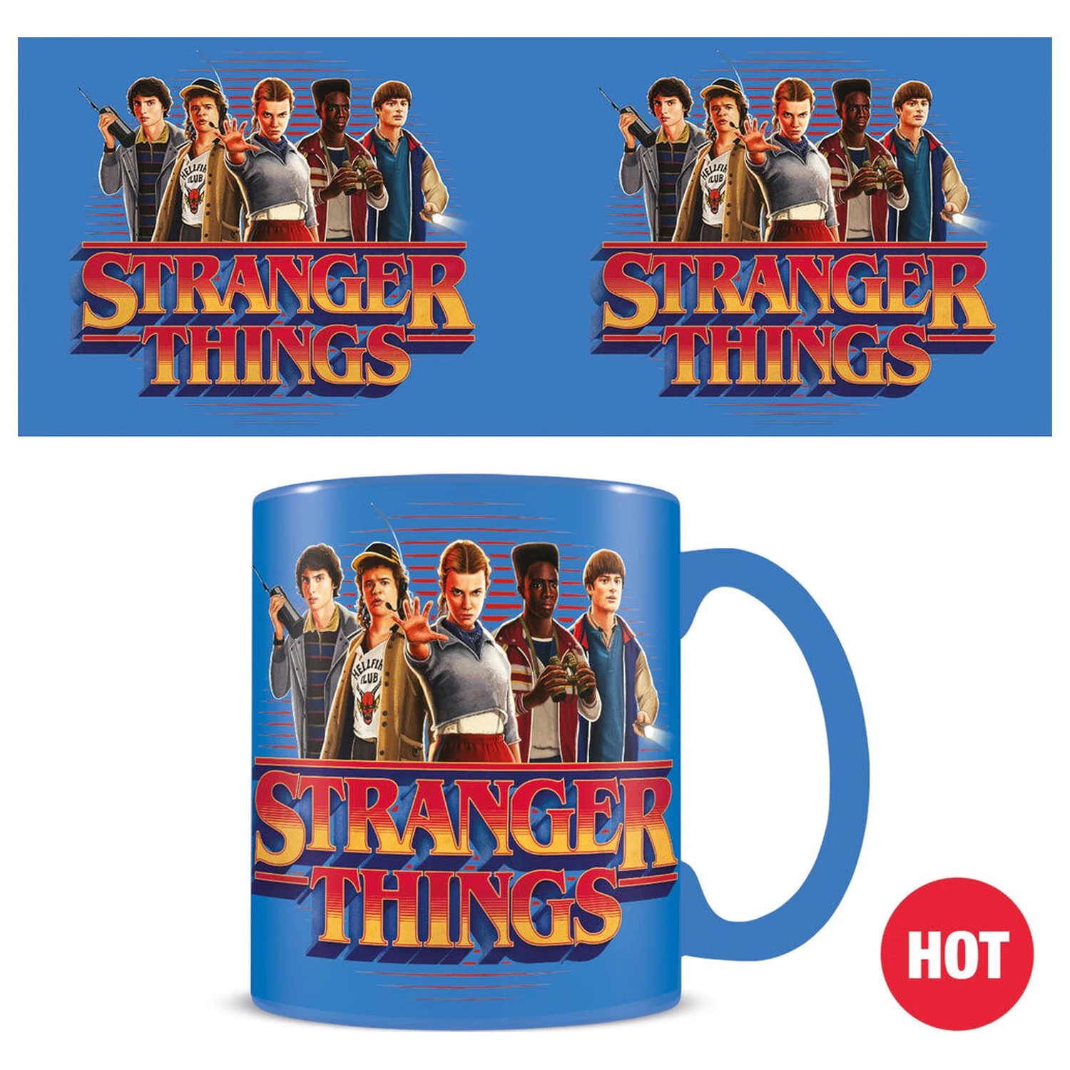 Stranger Things 5 hőre változó bögre termékfotó