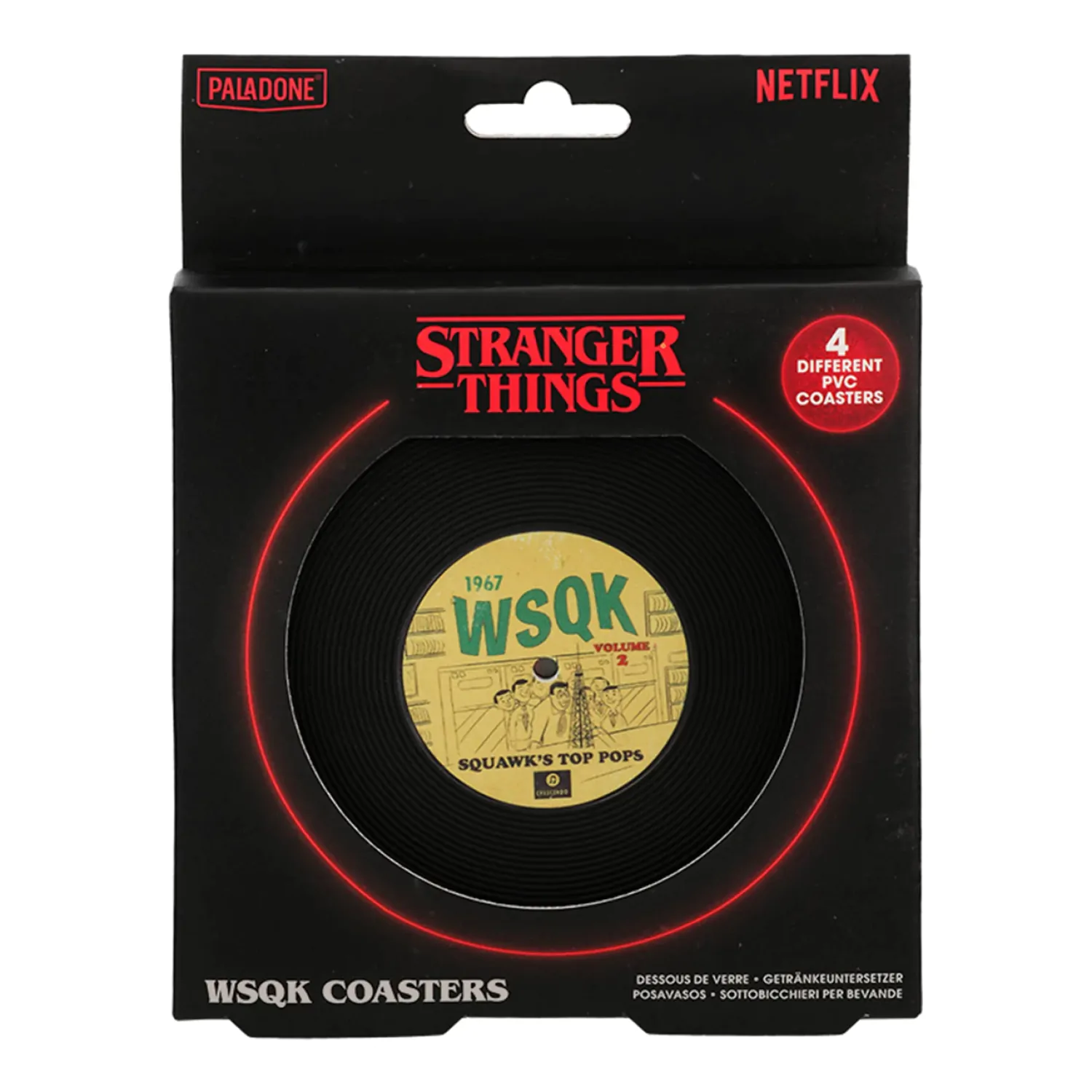 Stranger Things 5 WSQK 4 db-os poháralátét csomag termékfotó