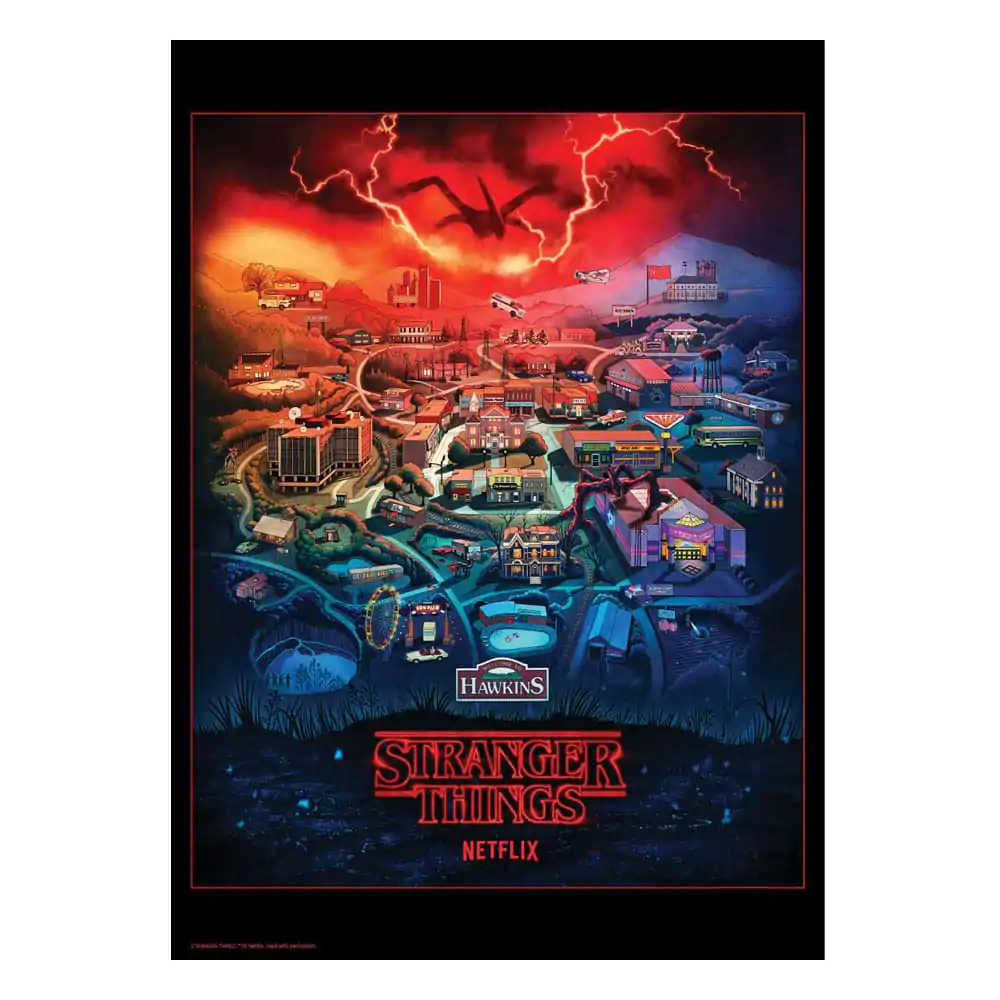 Stranger Things Art Print Limitált kiadás 42 x 30 cm termékfotó