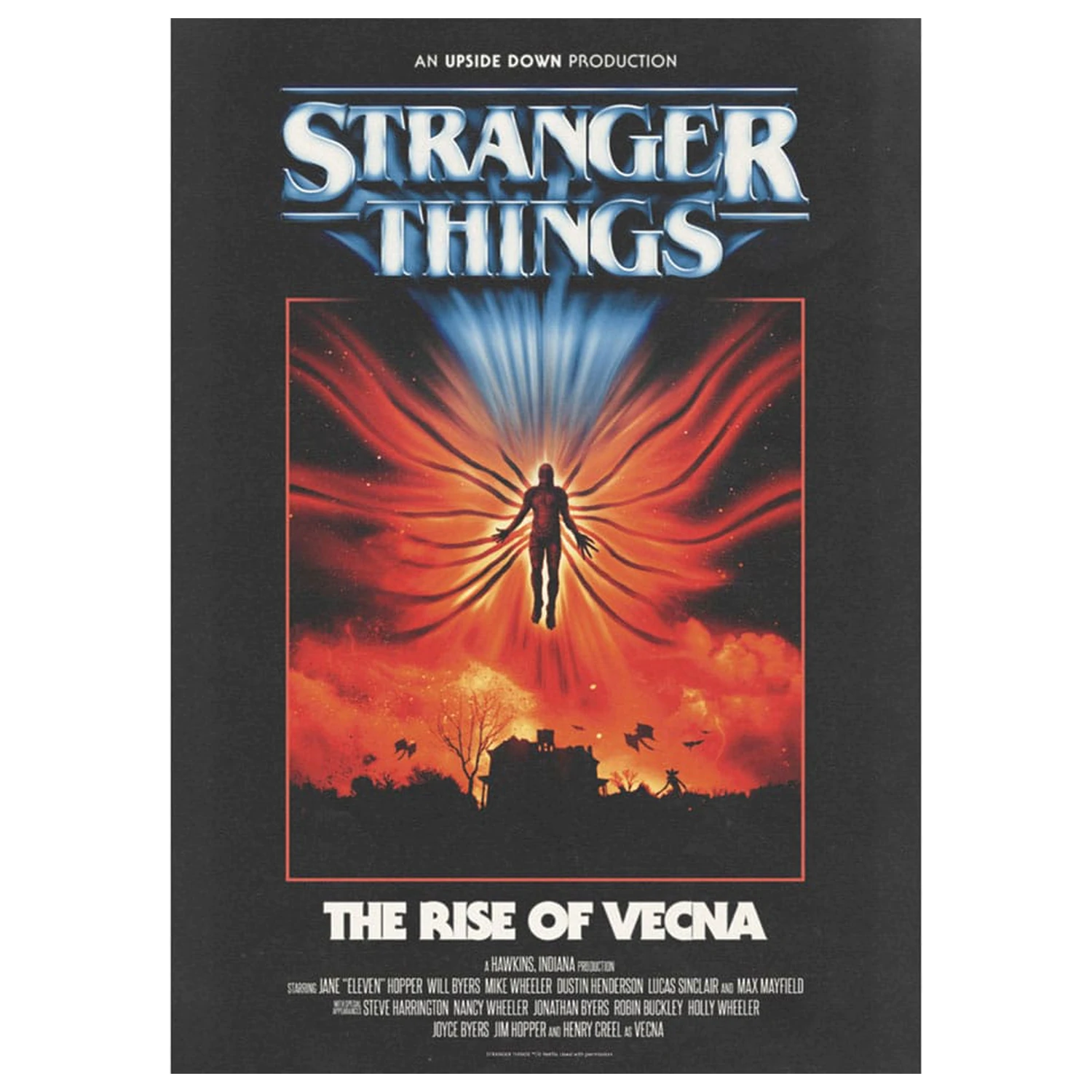 Stranger Things Art Print The Rise of Vecna Limitált kiadás 42 x 30 cm    termékfotó