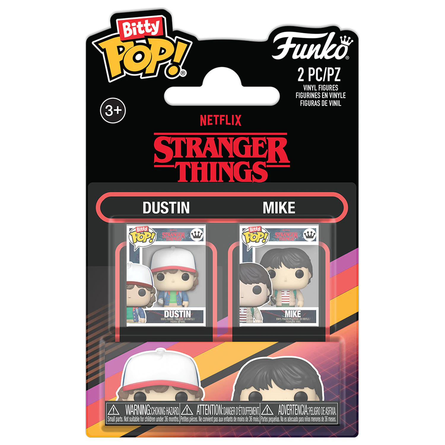 Stranger Things Bitty Funko POP! Vinyl 2 db-os figura csomag Dustin & Mike termékfotó