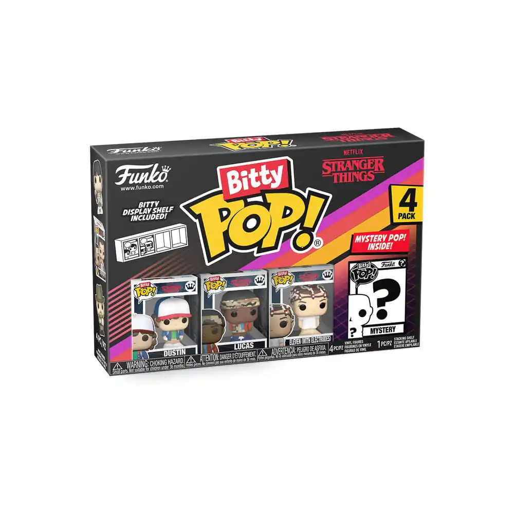 Stranger Things Bitty Funko POP! Vinyl figura 4 db-os csomag Dustin 2,5 cm termékfotó