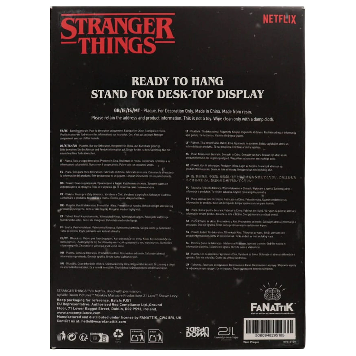 Stranger Things Creel House Stained Glass Window gyanta plakett  termékfotó